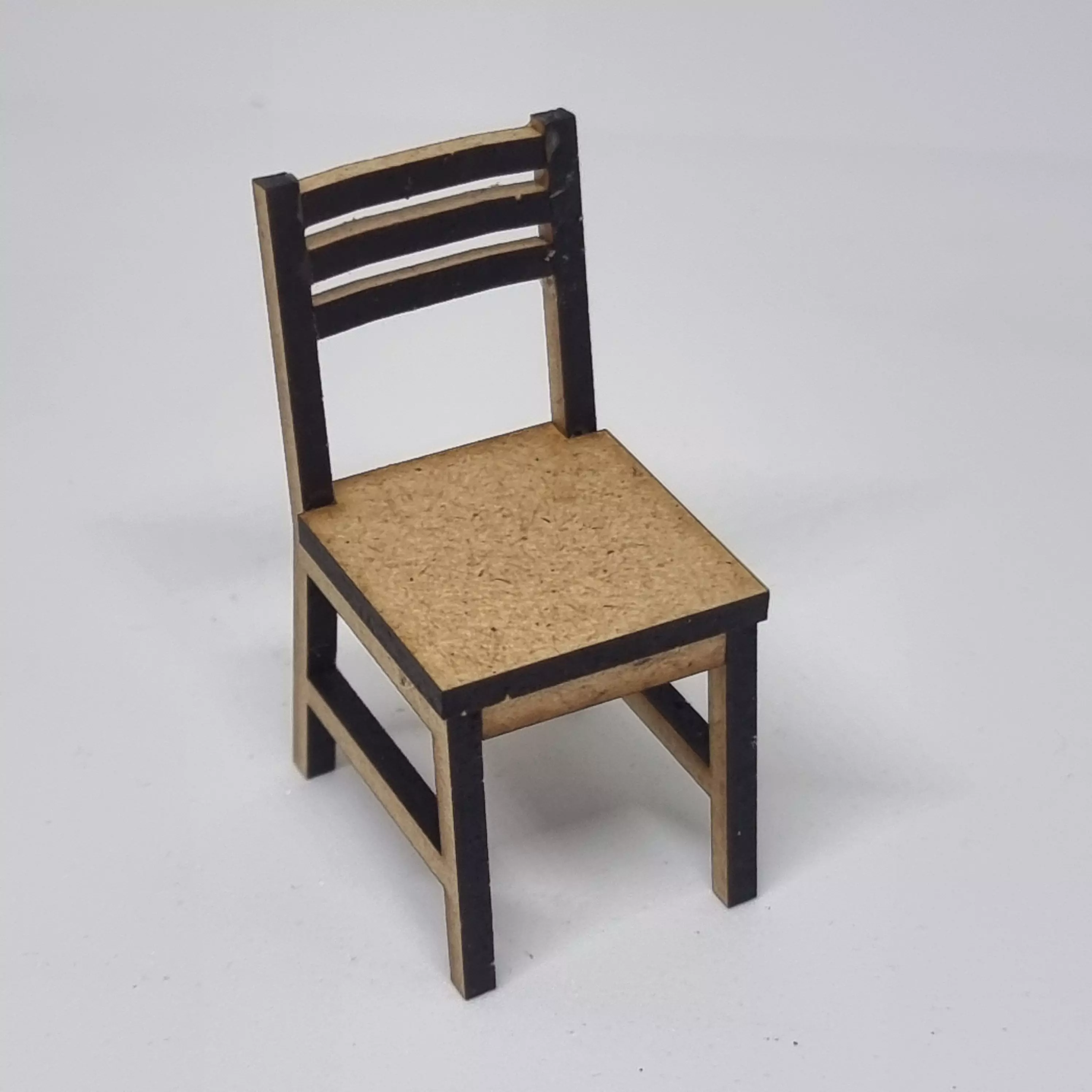 Miniature Chair for laser cutting machine 3D print model_0