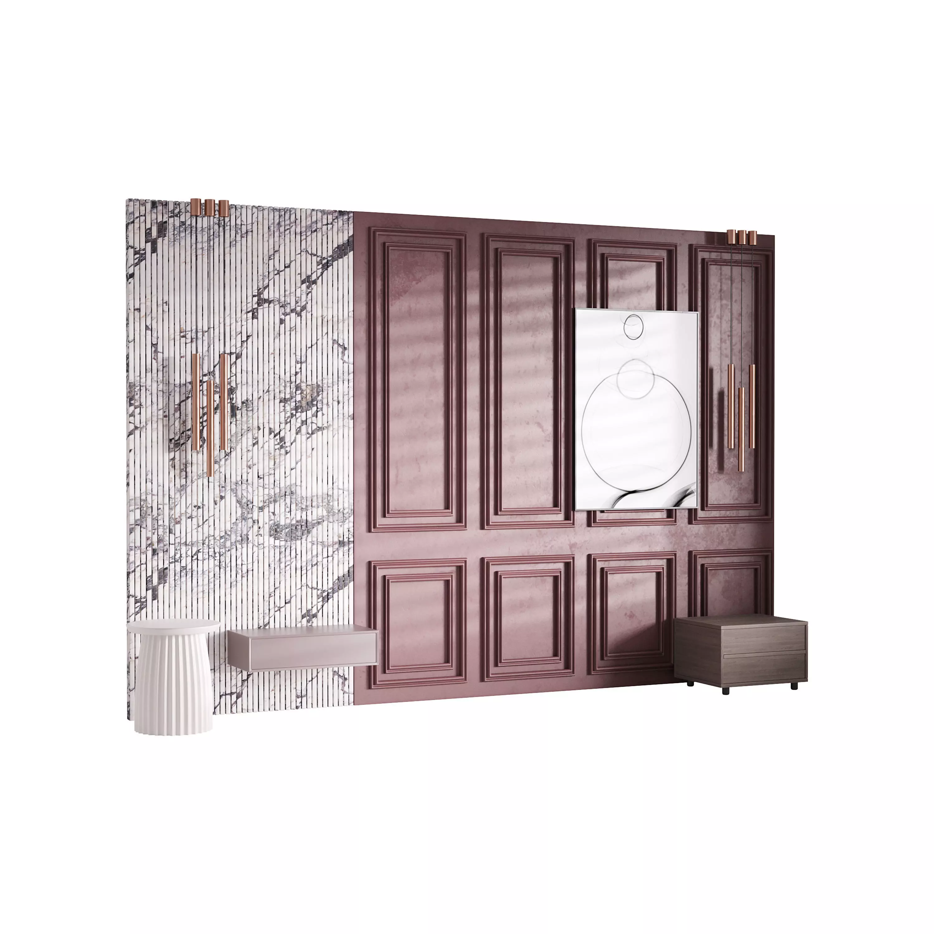 Decorative Wall panel 40 3D model