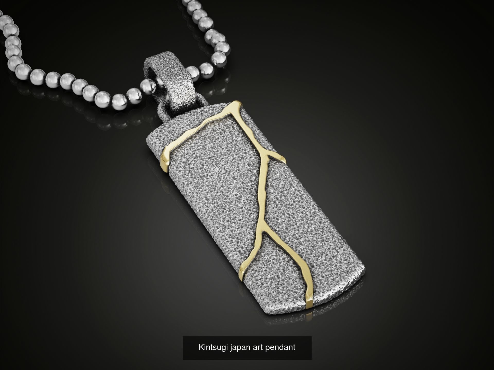 Kintsugi japan art oriental style jewelry set 3D Model Collection_7