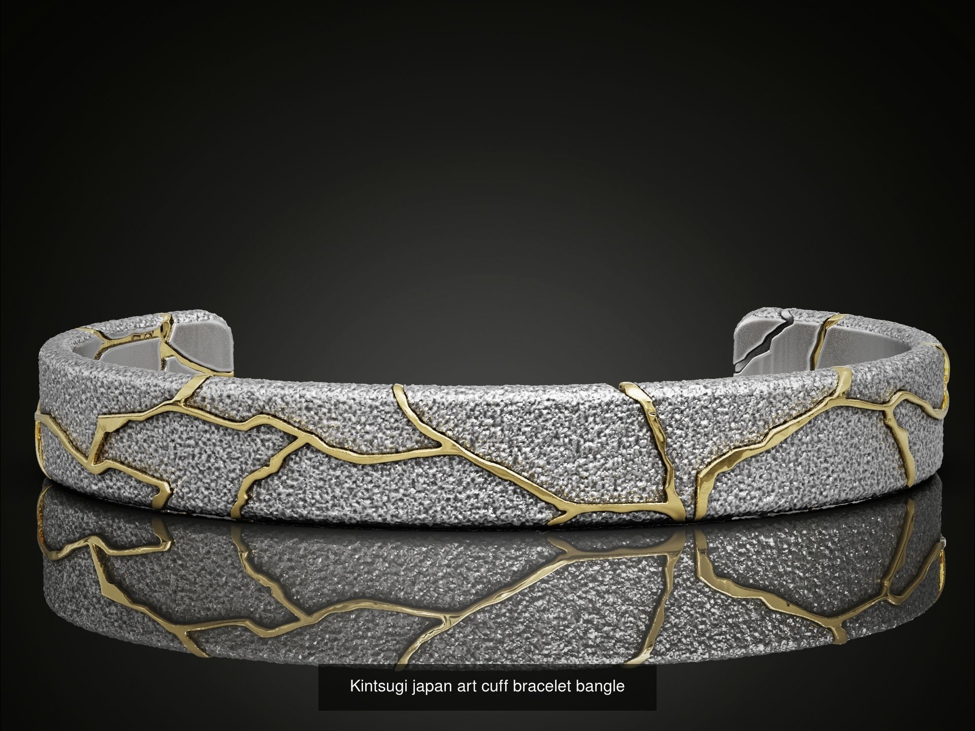 Kintsugi japan art oriental style jewelry set 3D Model Collection_5