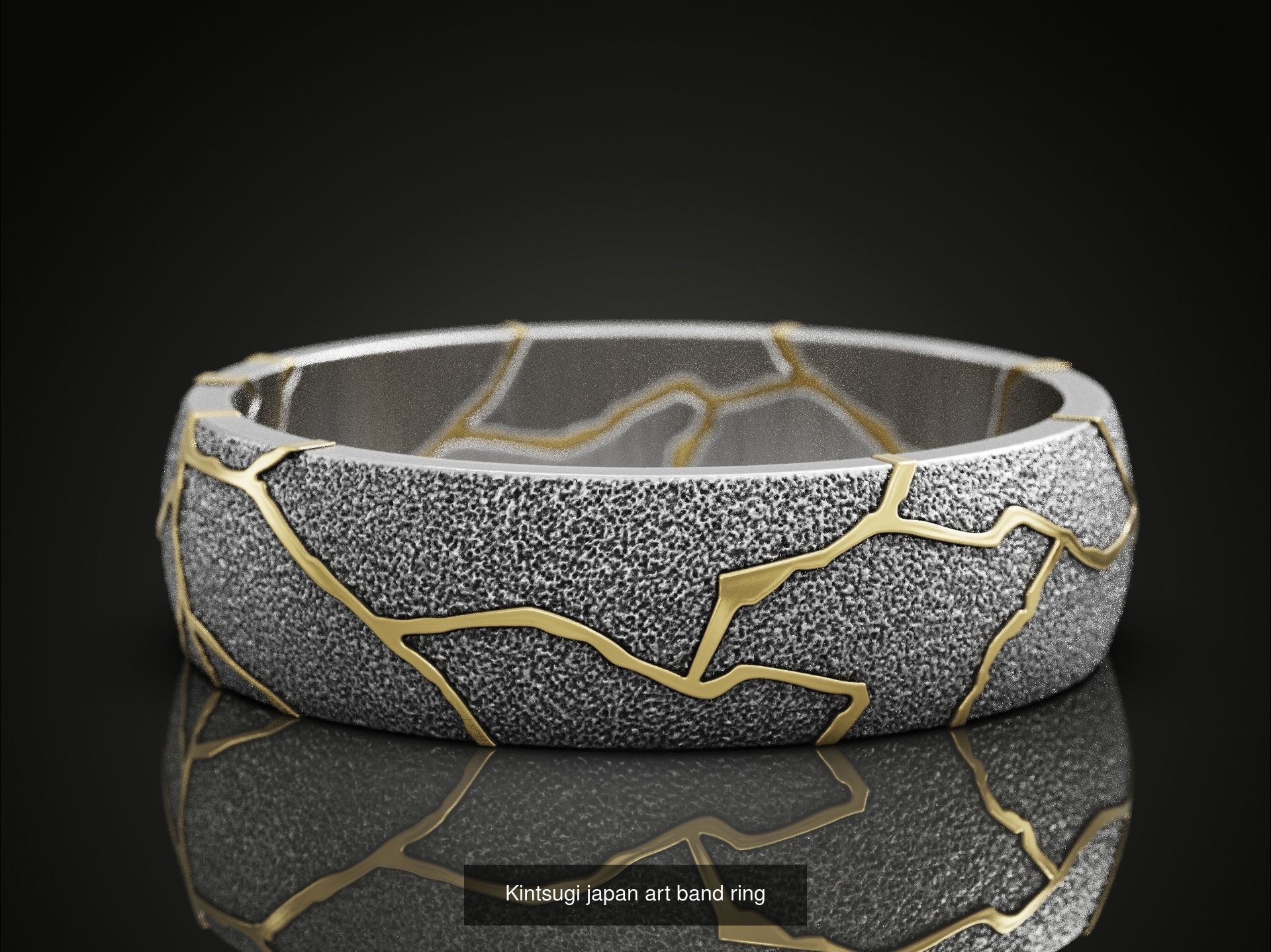 Kintsugi japan art oriental style jewelry set 3D Model Collection_8