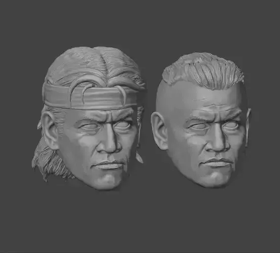 One-Twelfth Scale Clone Heads Hunter and Howzer 3D Print Files