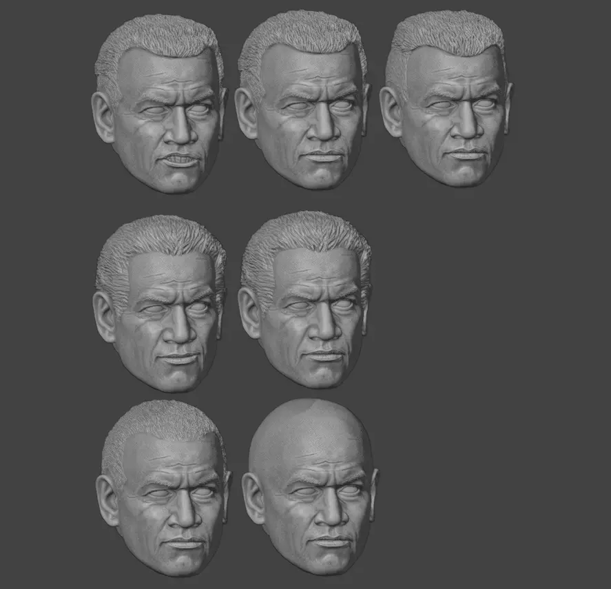 One-Twelfth Scale Reg Clone Head 3D Print Files 3D print model_0