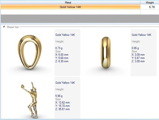 American Football Ball PLAYER Charm Pendant Necklace JEWELRY 3D print model_13