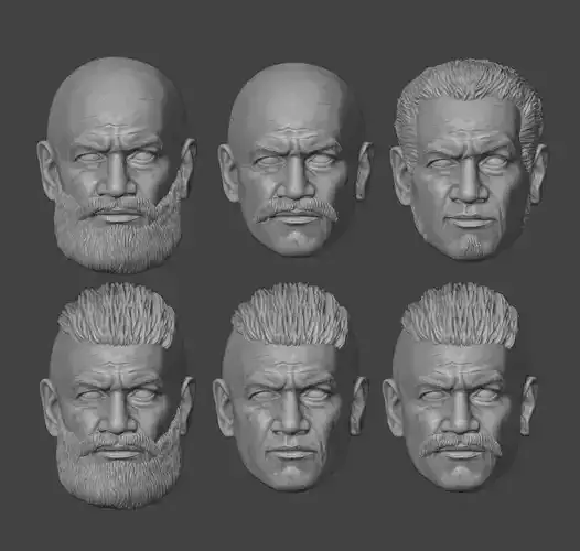 One-Twelfth Scale Extra Varriant Clone Head 3D Print Files