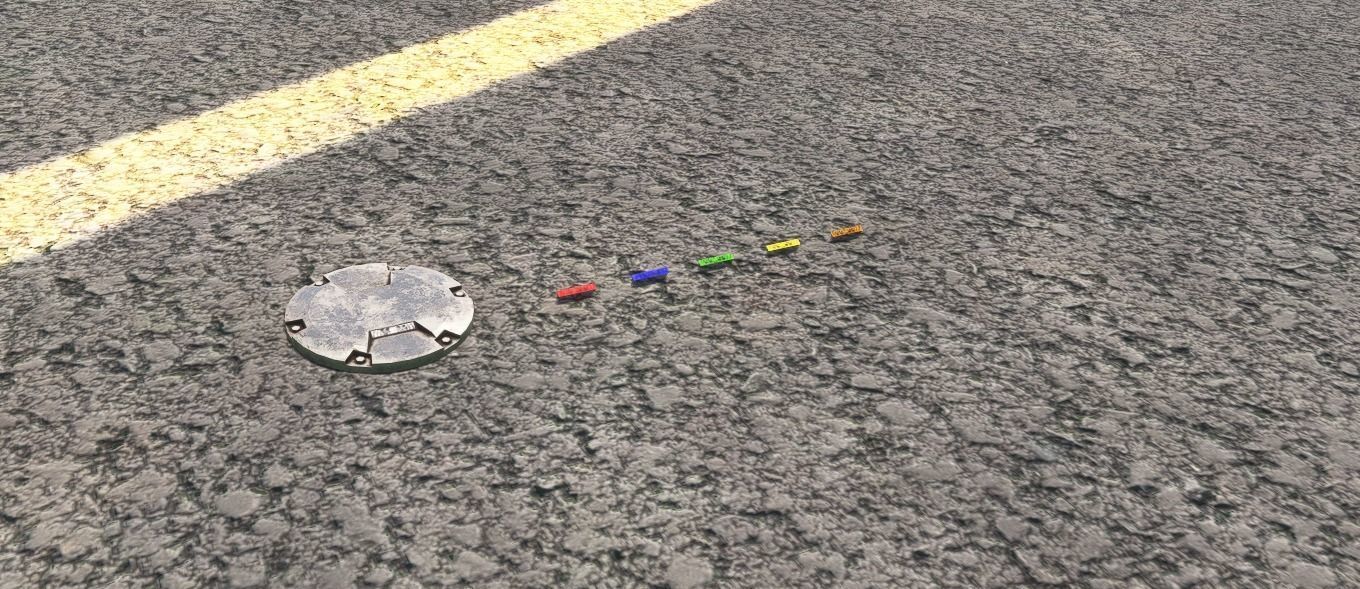 Runway Inset Lights  Low-poly 3D model_3