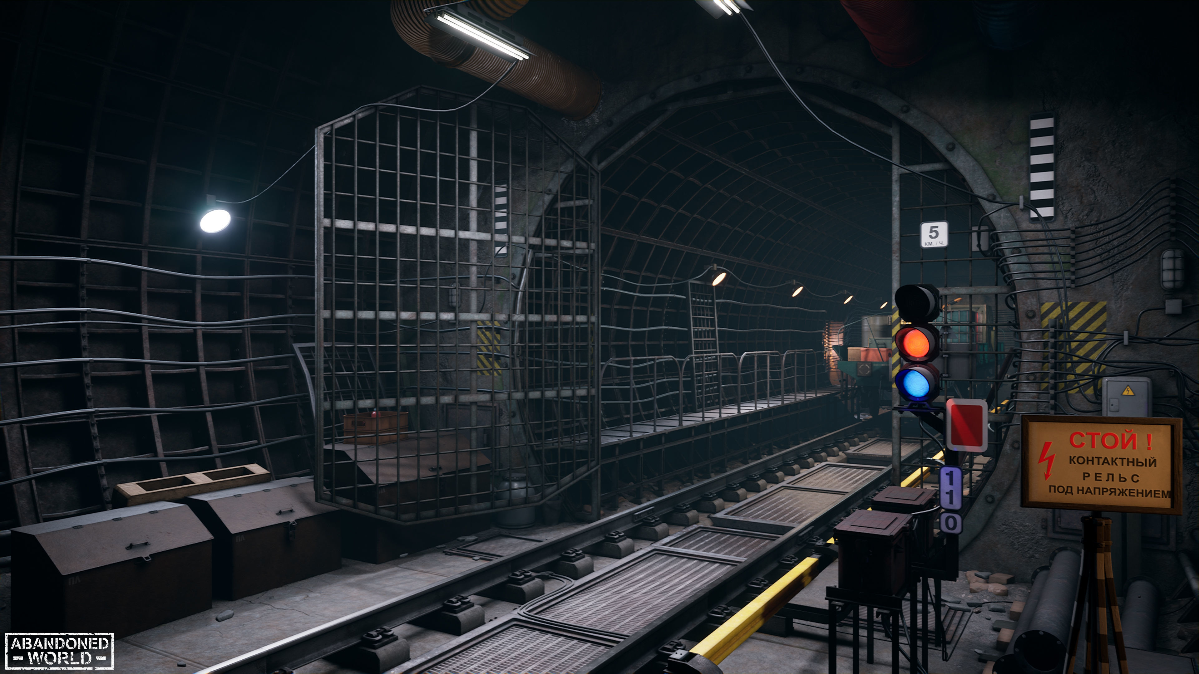 Modular Underground Tunnels for UE Low-poly 3D model_45