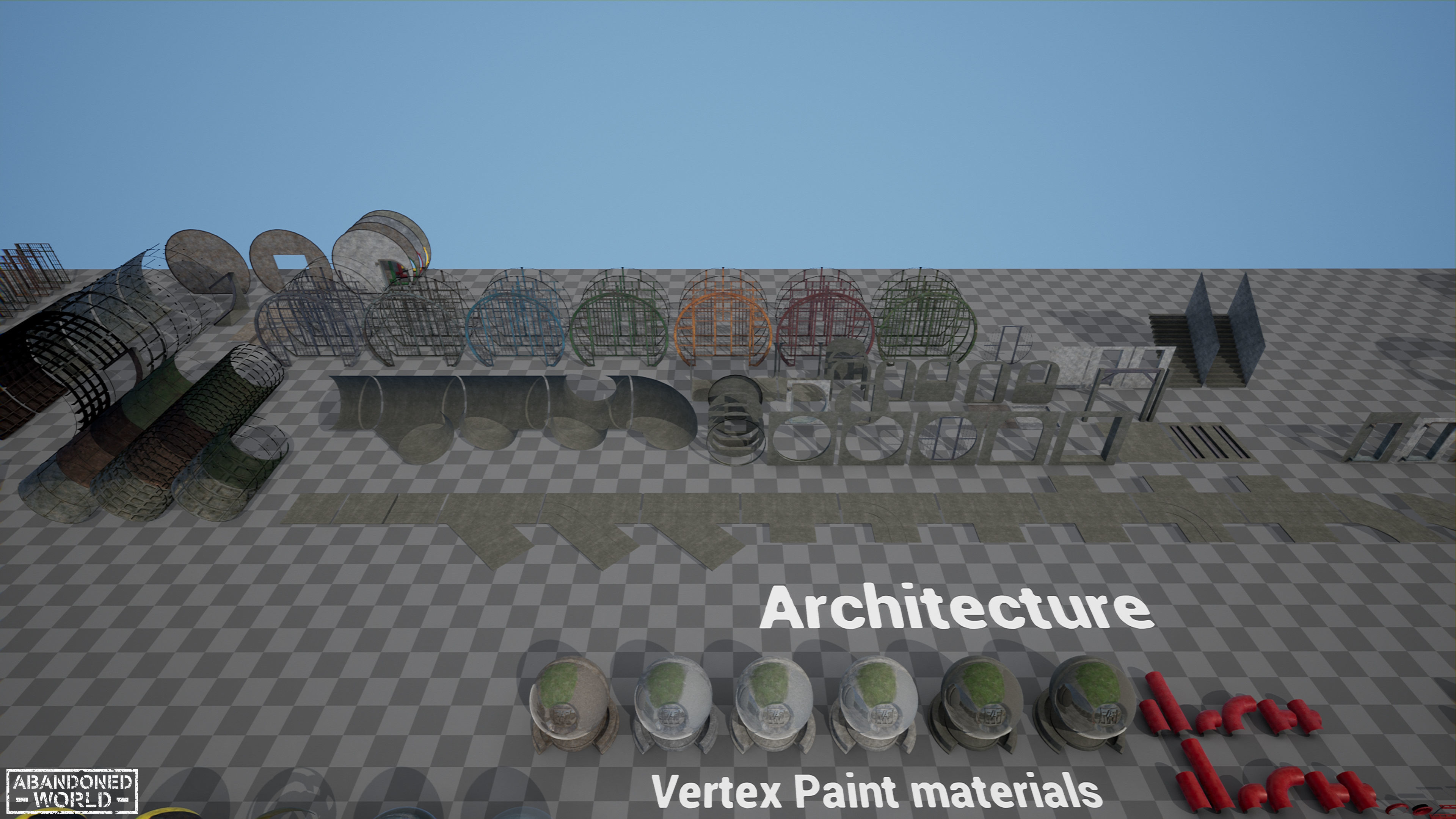 Modular Underground Tunnels for UE Low-poly 3D model_59