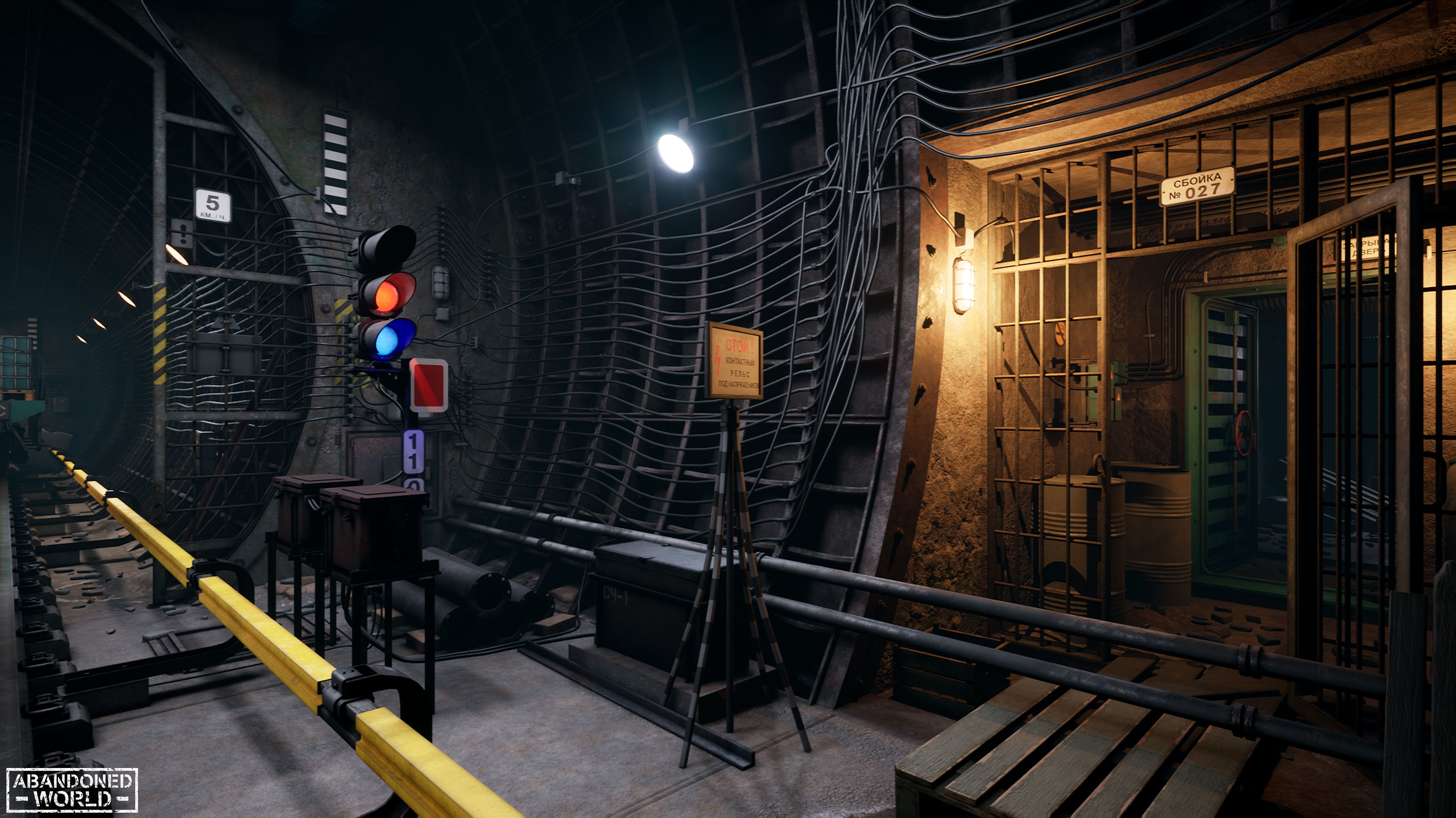 Modular Underground Tunnels for UE Low-poly 3D model_9