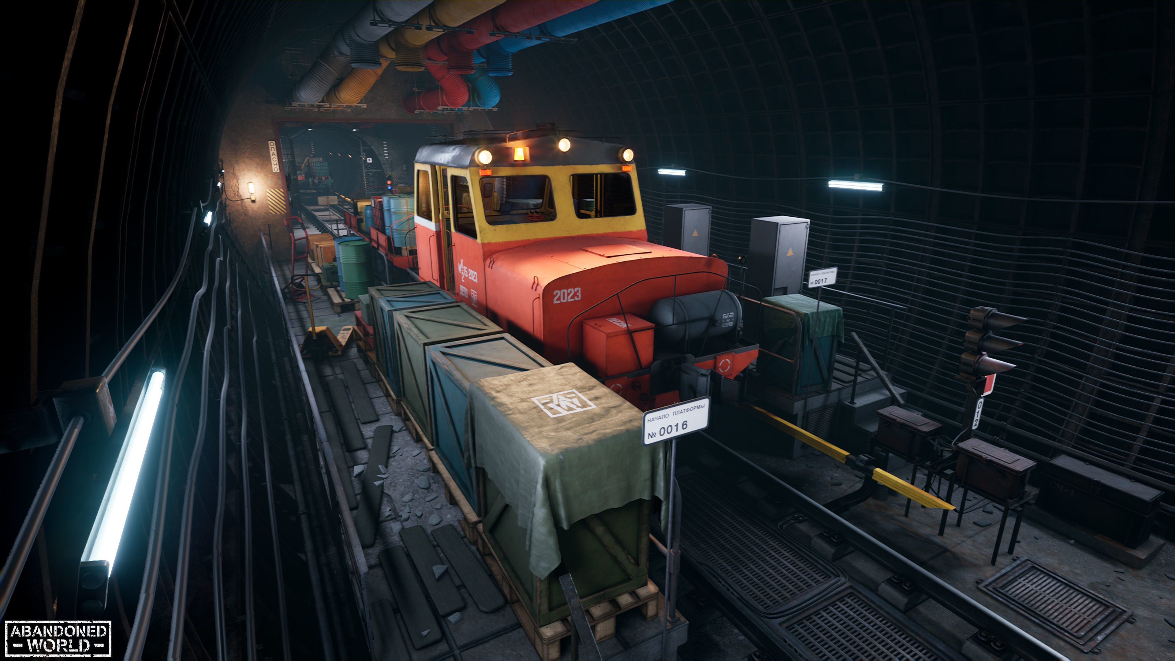 Modular Underground Tunnels for UE Low-poly 3D model_42