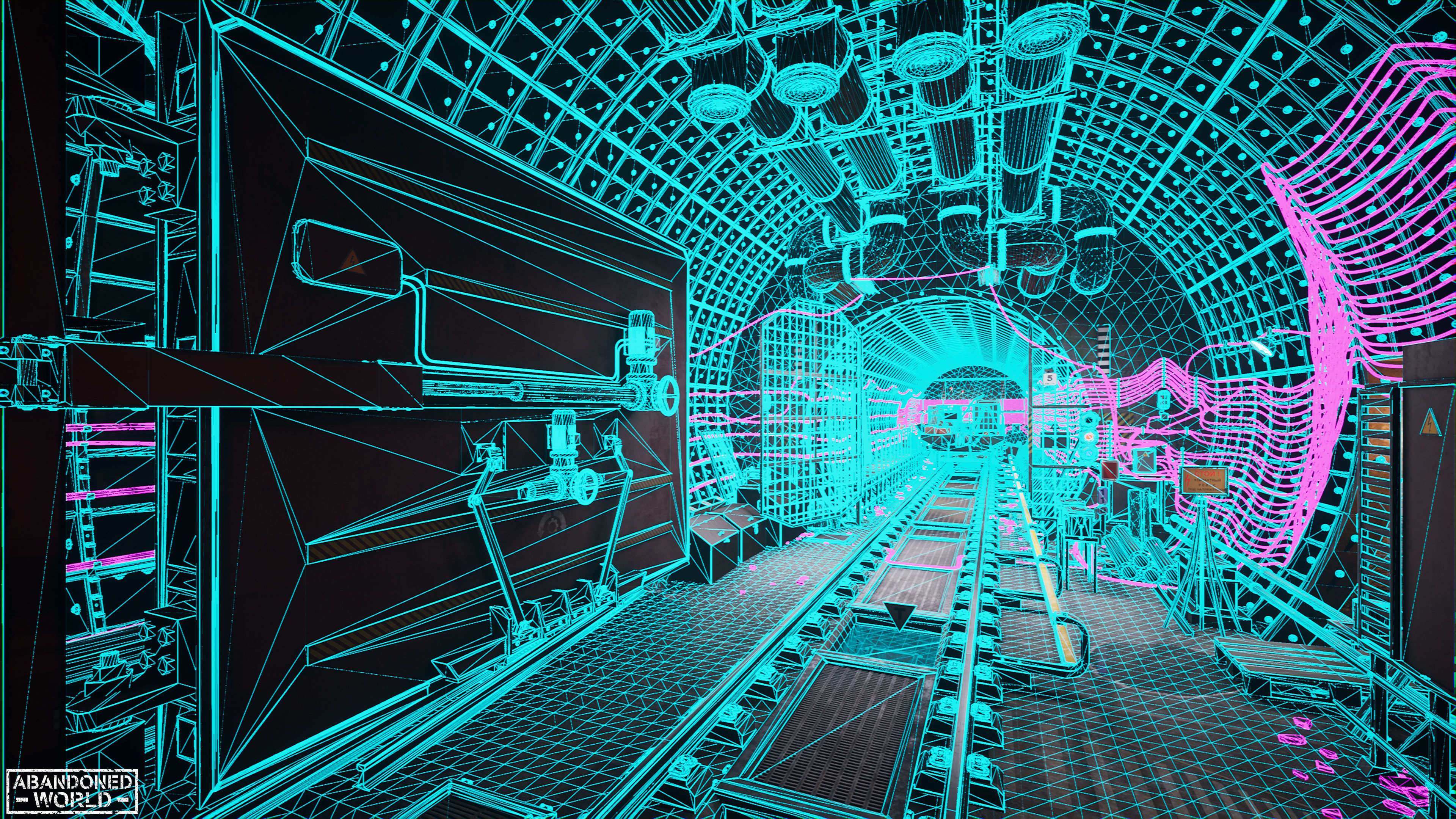Modular Underground Tunnels for UE Low-poly 3D model_62