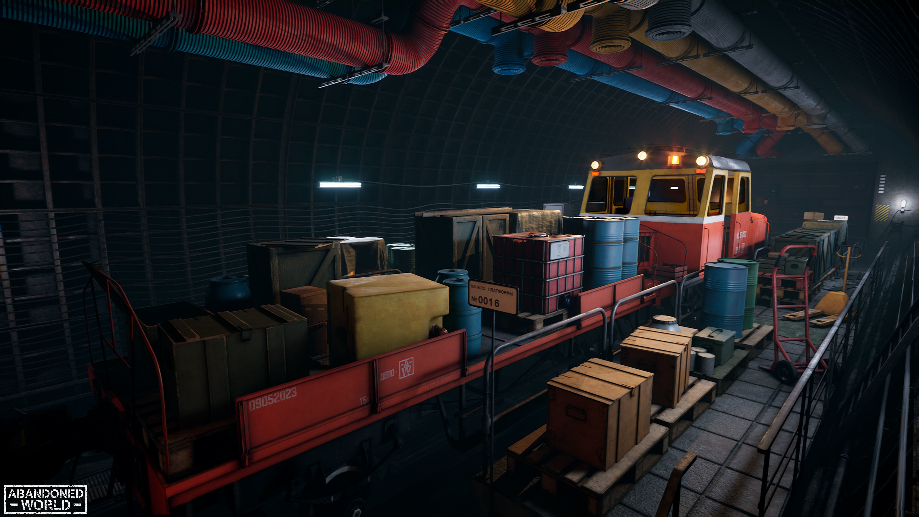 Modular Underground Tunnels for UE Low-poly 3D model_6