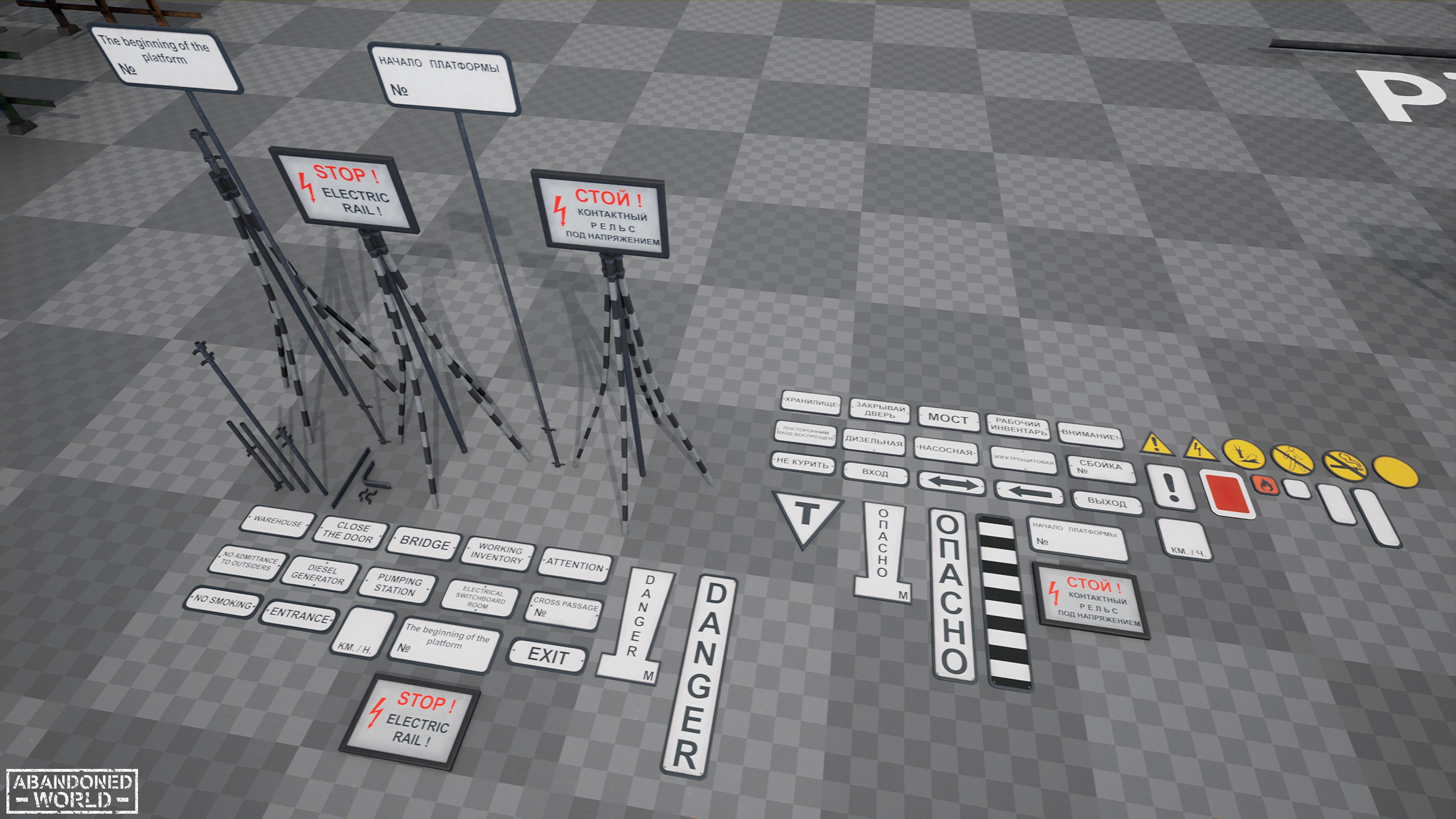 Modular Underground Tunnels for UE Low-poly 3D model_61