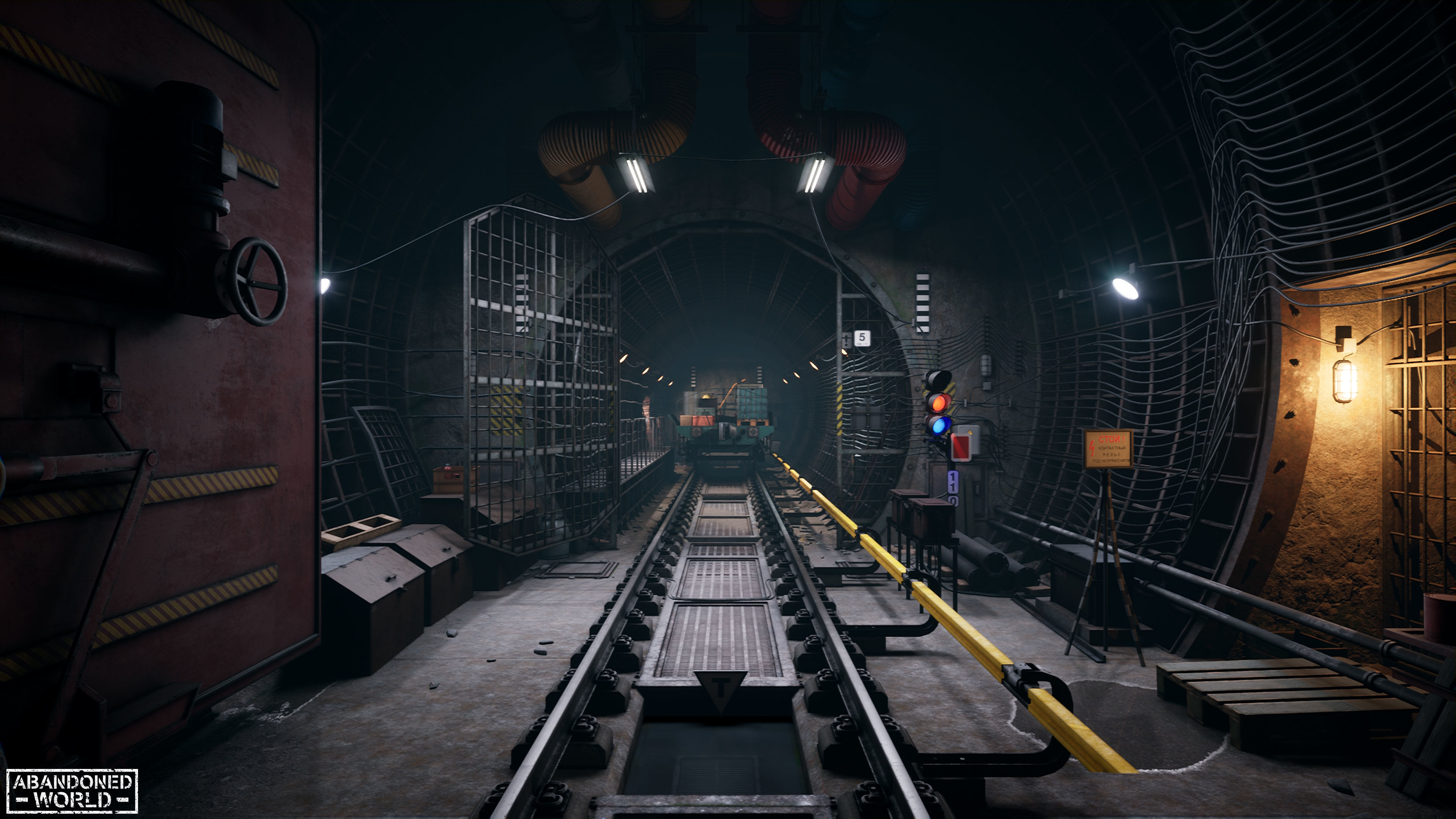Modular Underground Tunnels for UE Low-poly 3D model_44