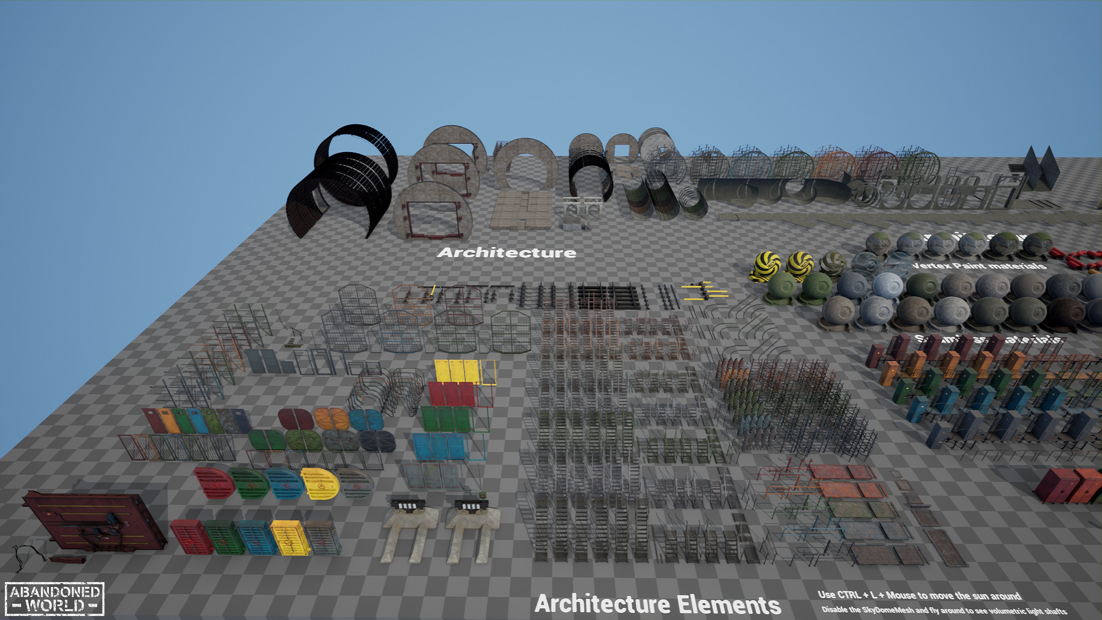 Modular Underground Tunnels for UE Low-poly 3D model_54