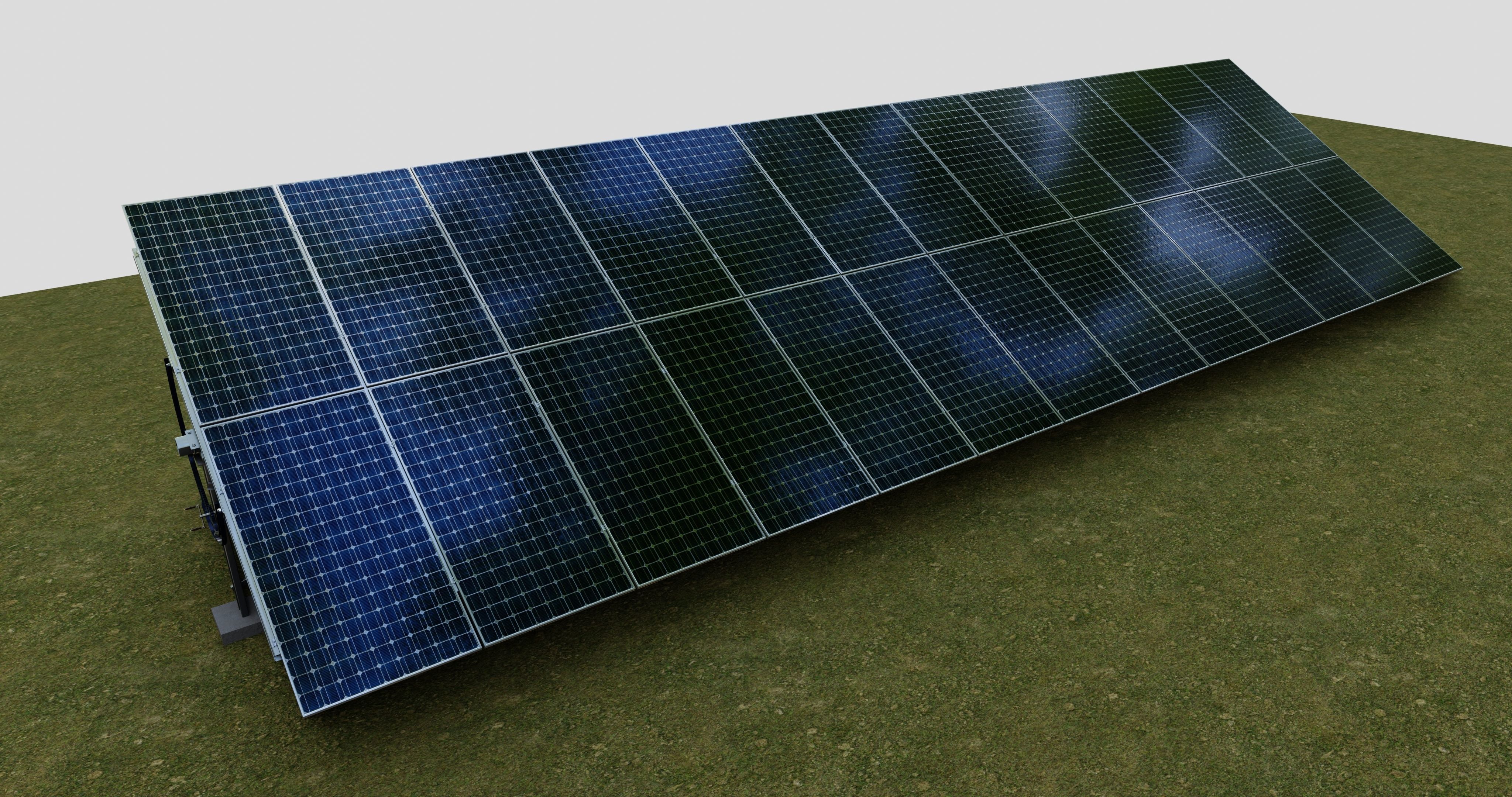Manual Tracker Solar Energy Structure Type-2 3D model_13