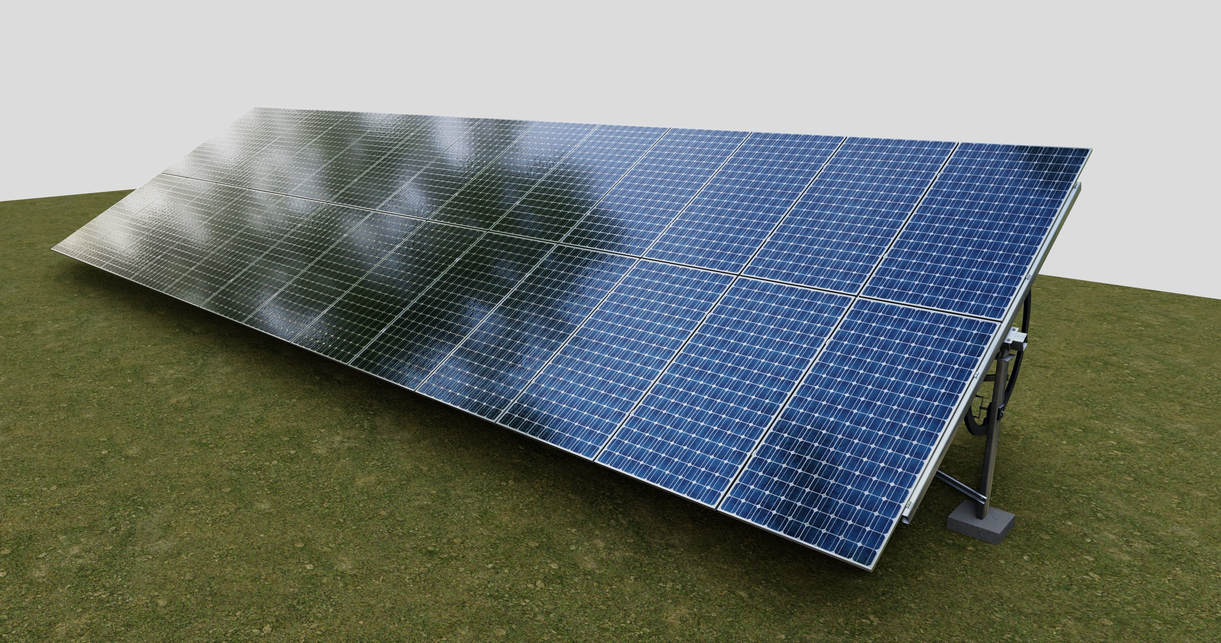 Manual Tracker Solar Energy Structure Type-2 3D model_11