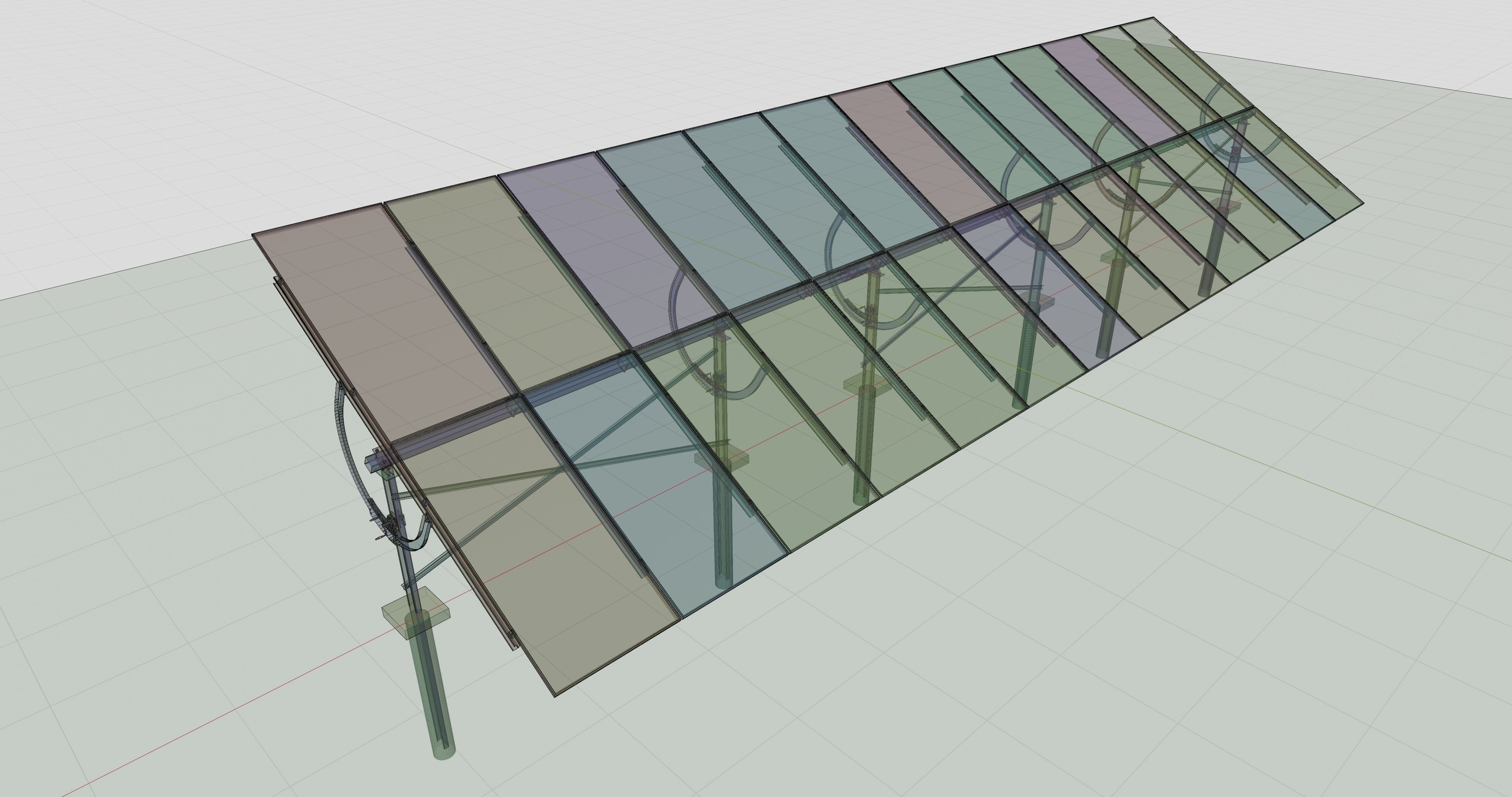 Manual Tracker Solar Energy Structure Type-2 3D model_24