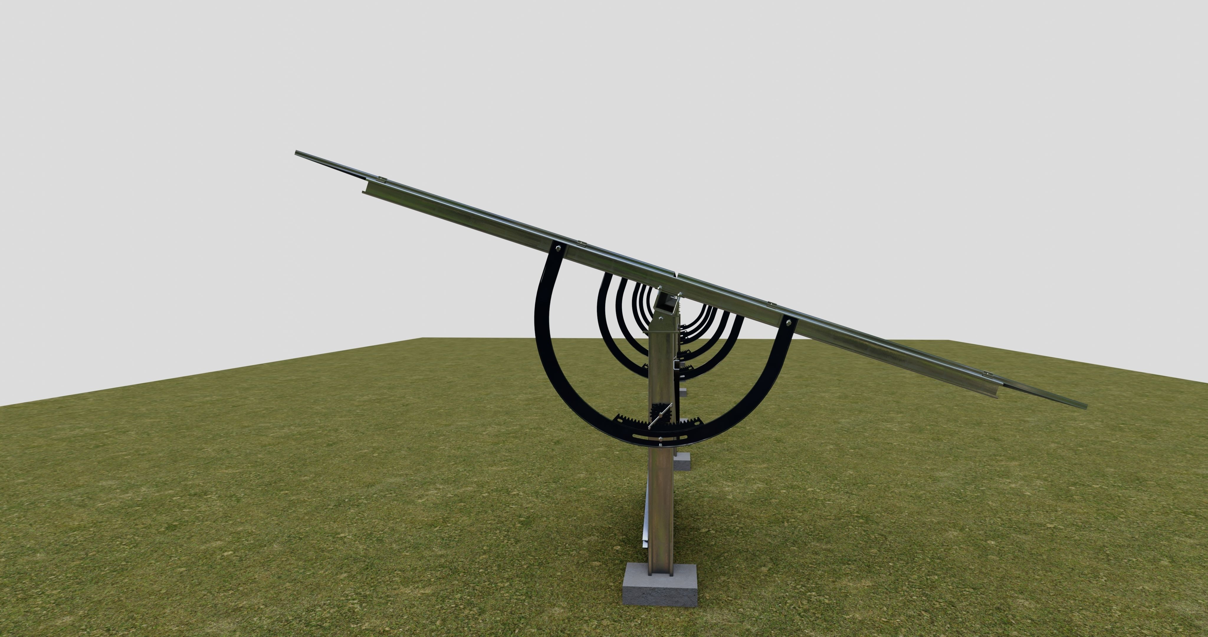 Manual Tracker Solar Energy Structure Type-2 3D model_3
