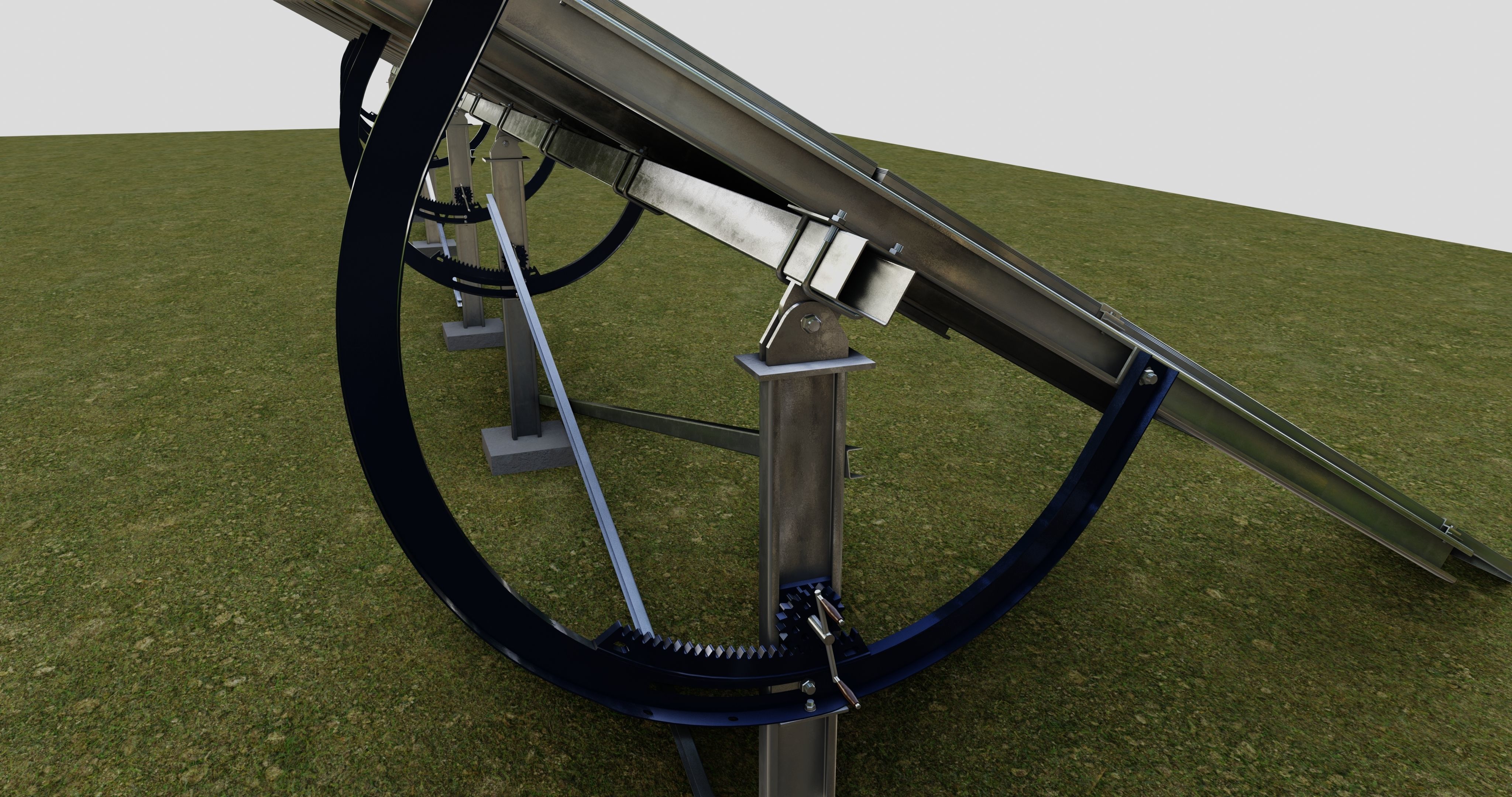 Manual Tracker Solar Energy Structure Type-2 3D model_5