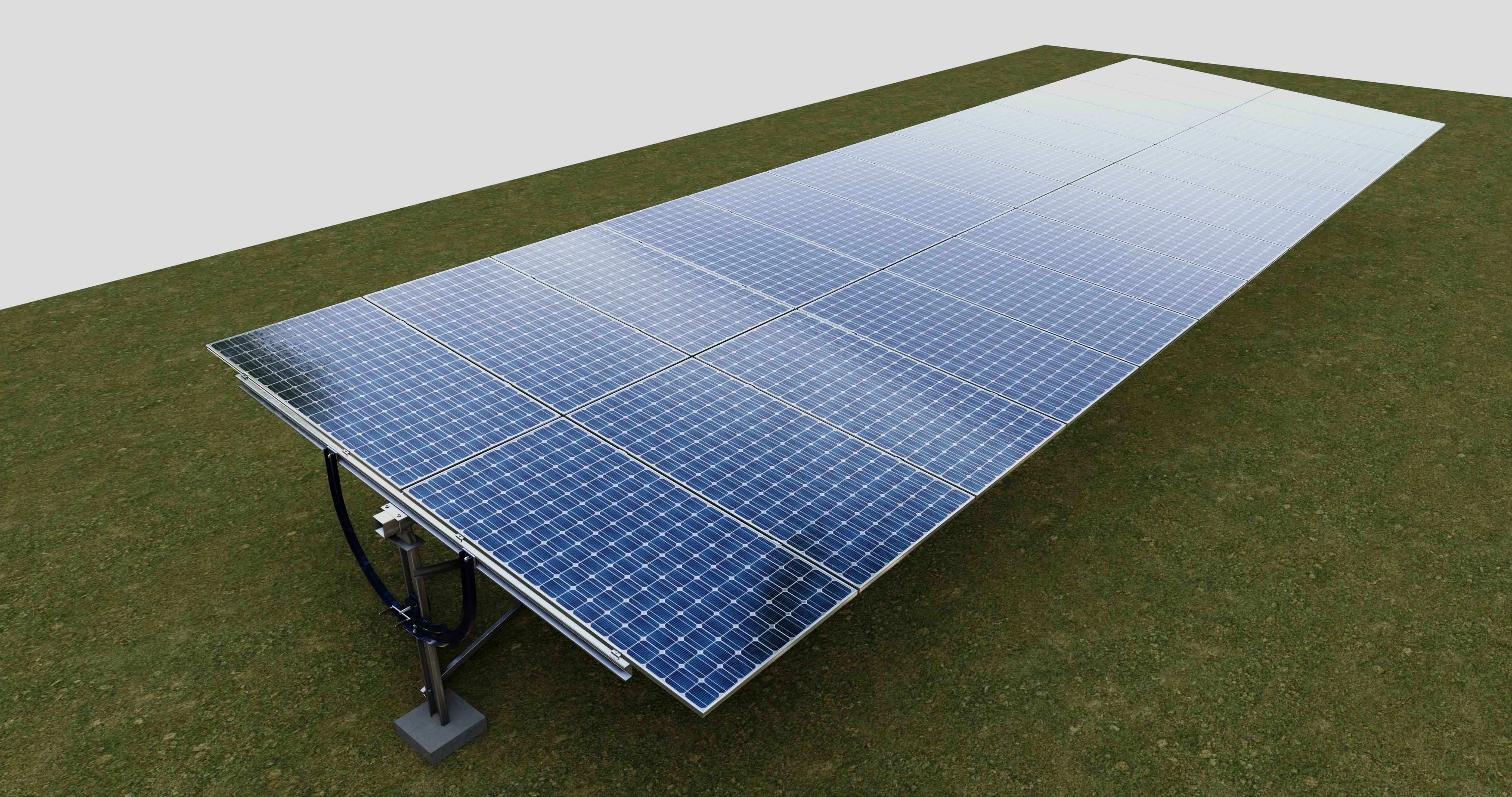 Manual Tracker Solar Energy Structure Type-2 3D model_9