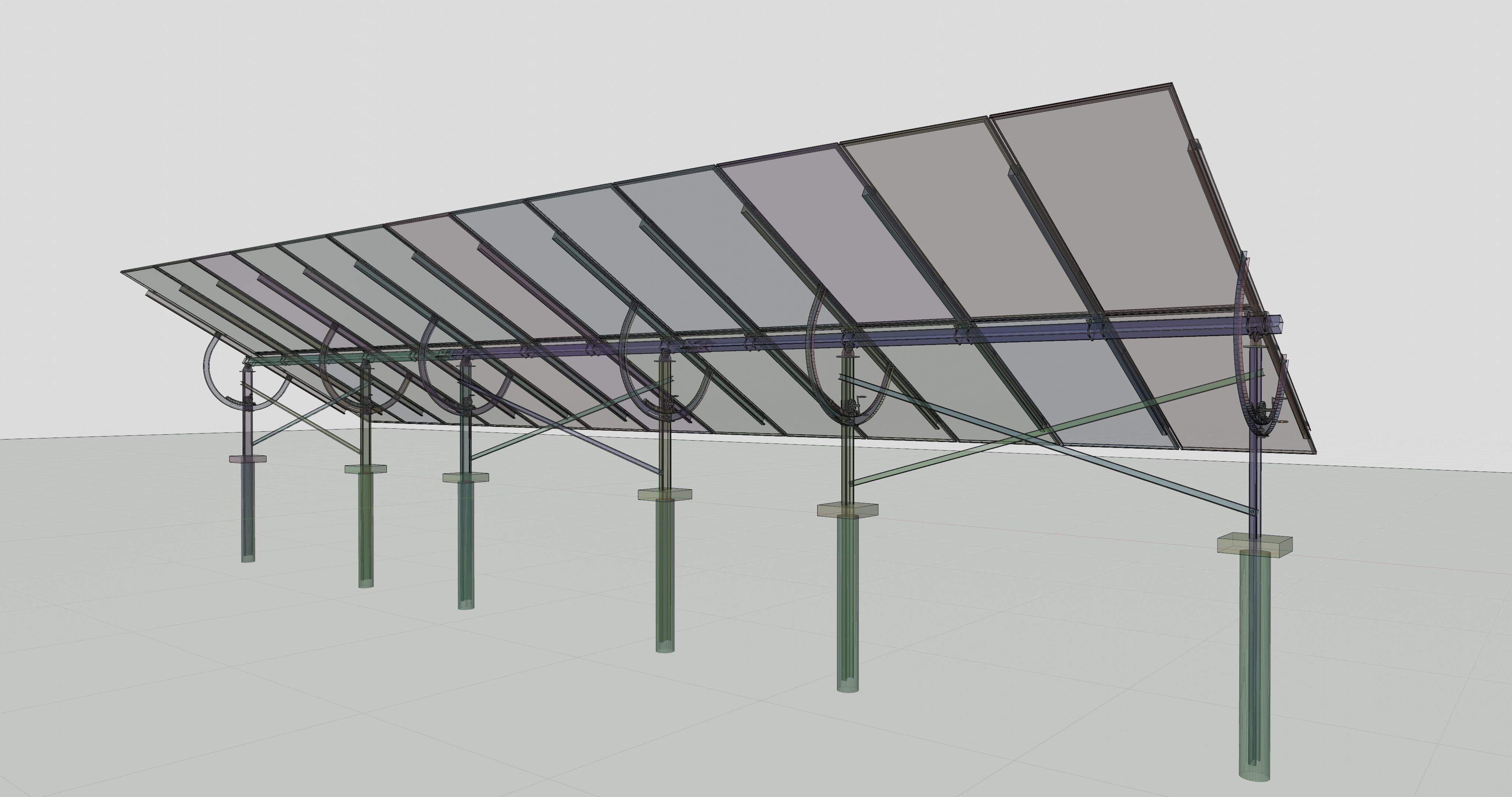 Manual Tracker Solar Energy Structure Type-2 3D model_23