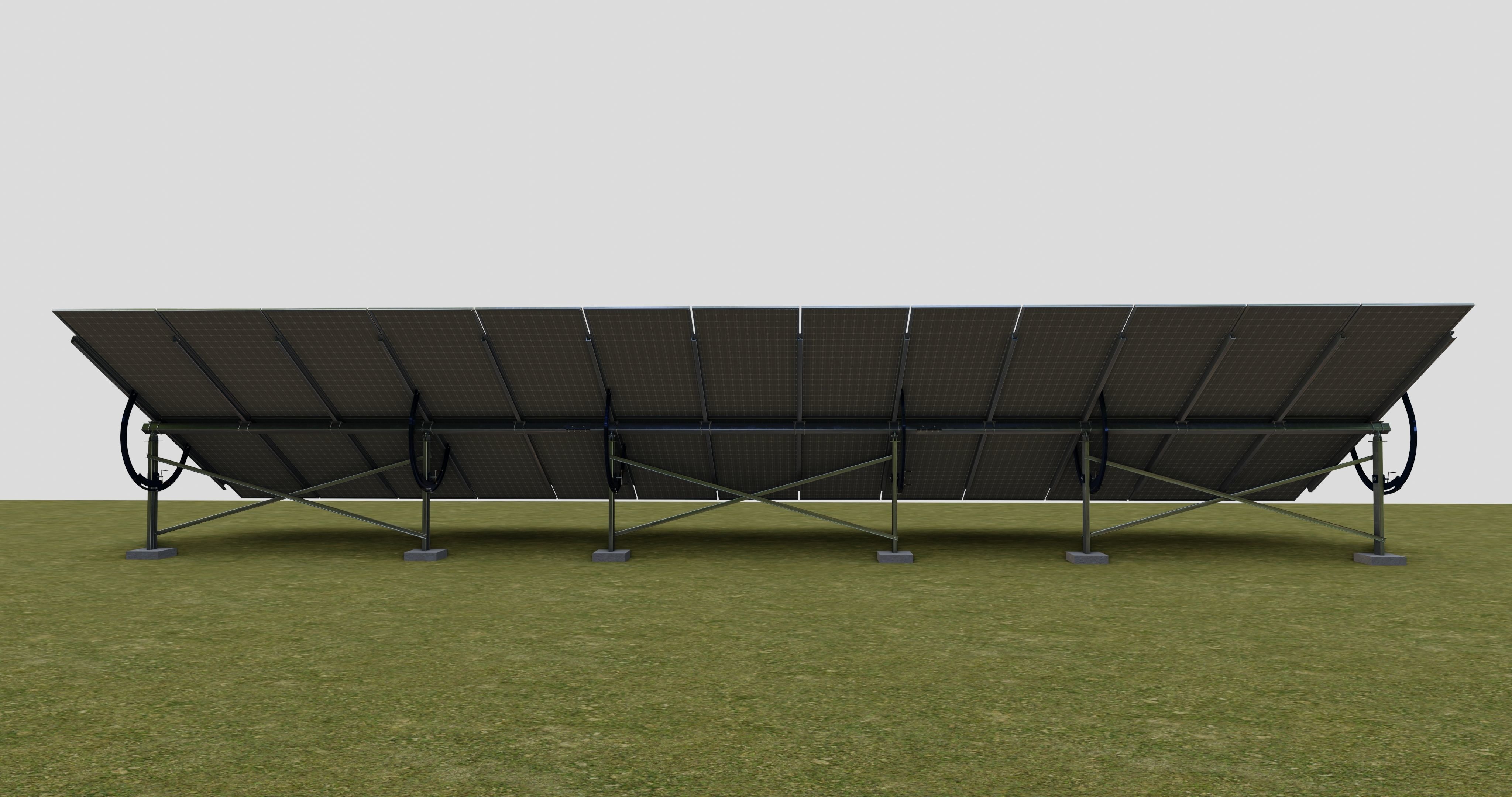 Manual Tracker Solar Energy Structure Type-2 3D model_14