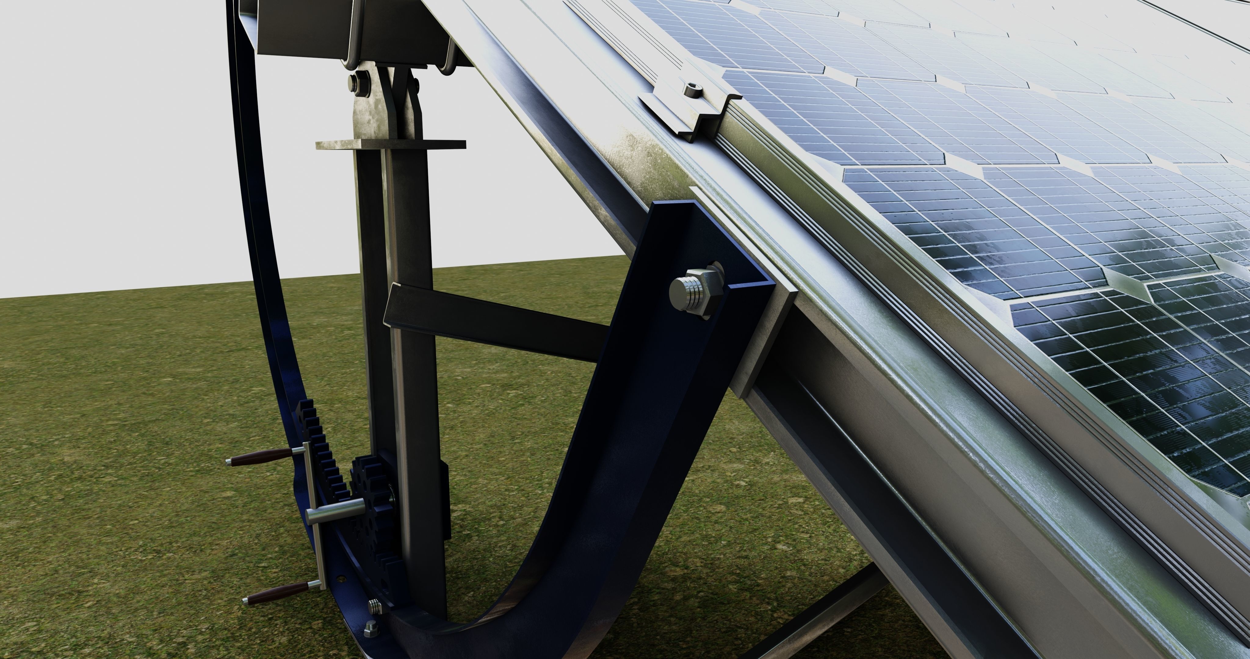 Manual Tracker Solar Energy Structure Type-2 3D model_16