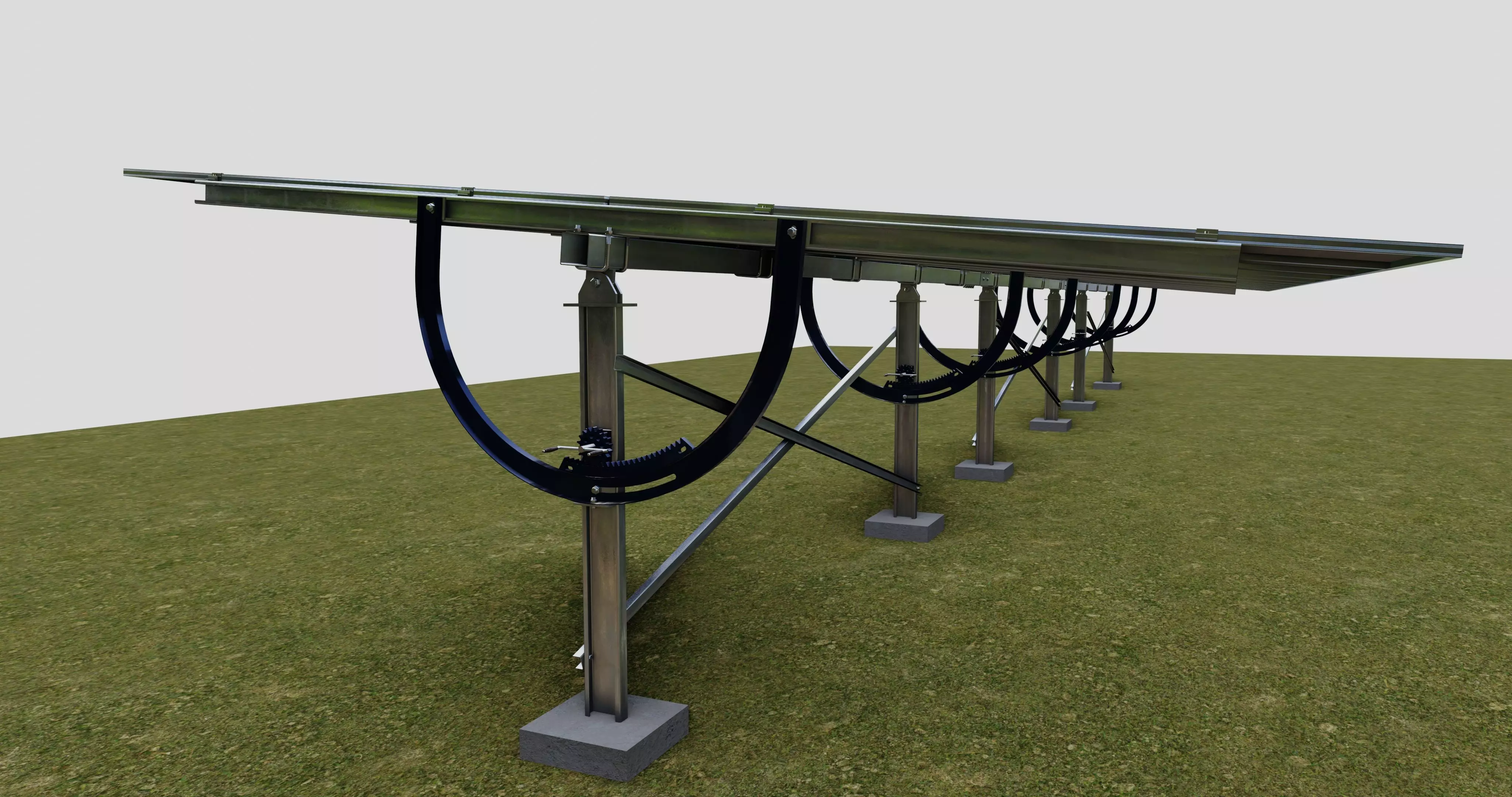 Manual Tracker Solar Energy Structure Type-2 3D model_0