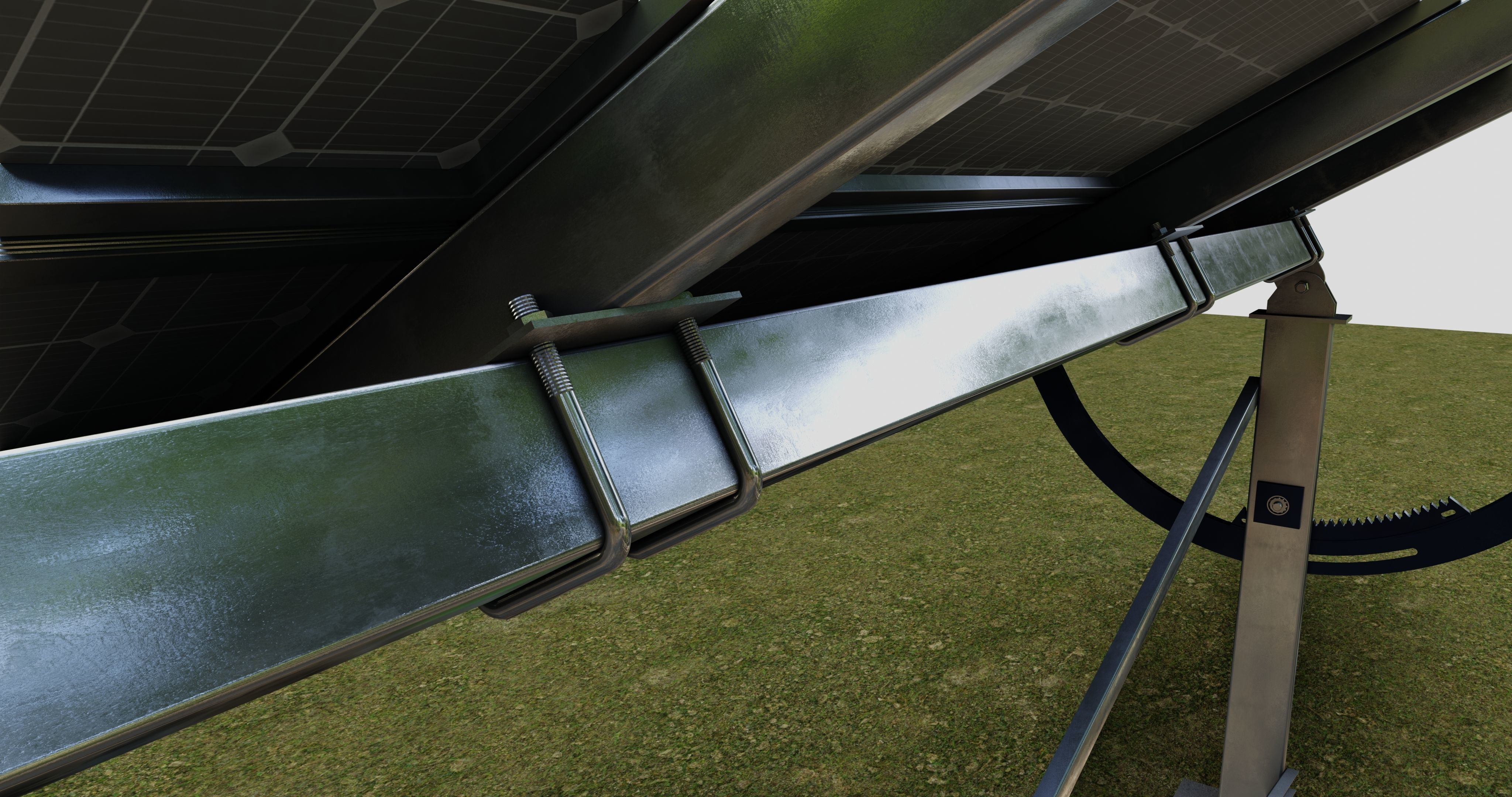 Manual Tracker Solar Energy Structure Type-2 3D model_18