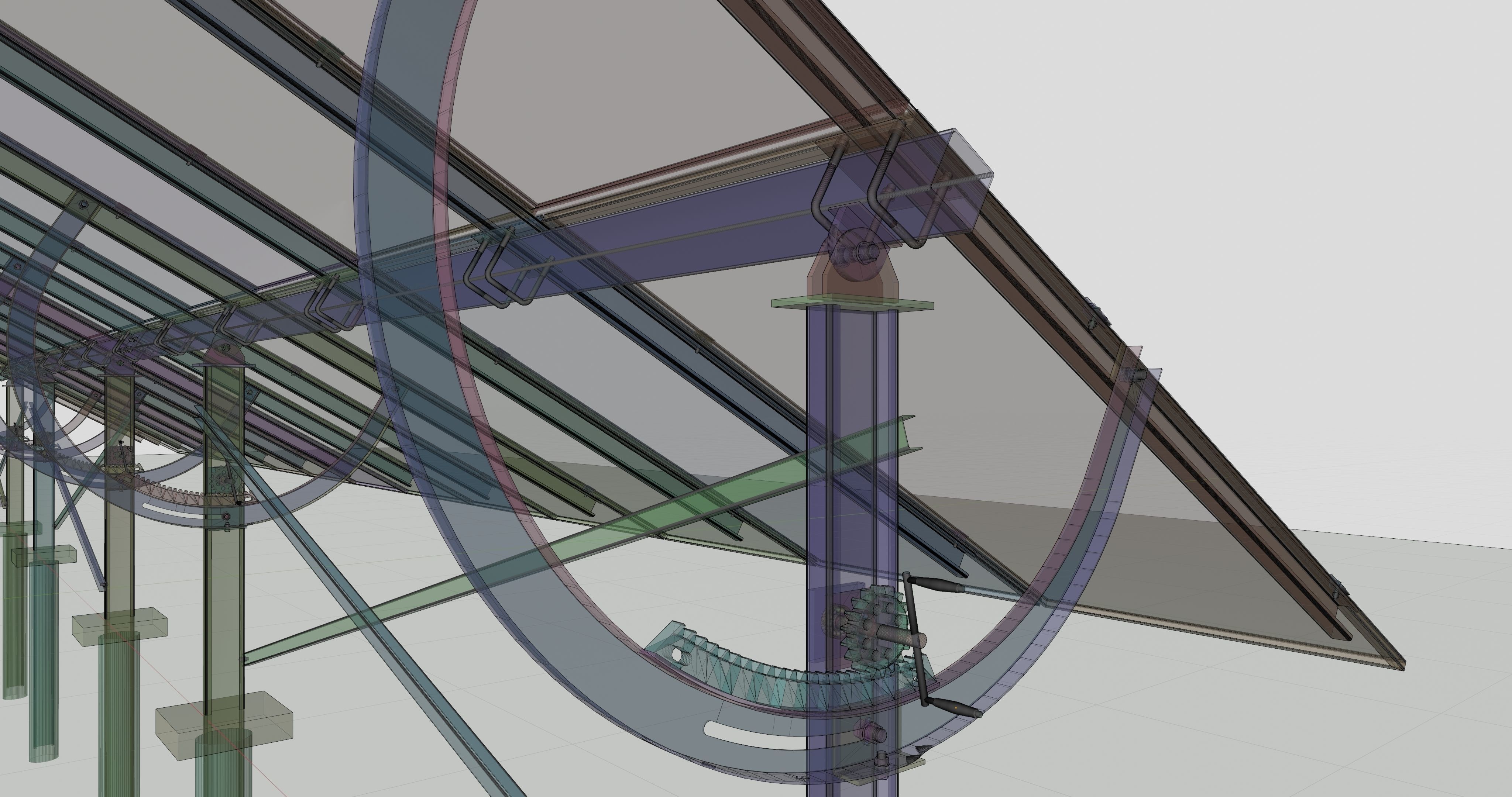 Manual Tracker Solar Energy Structure Type-2 3D model_22