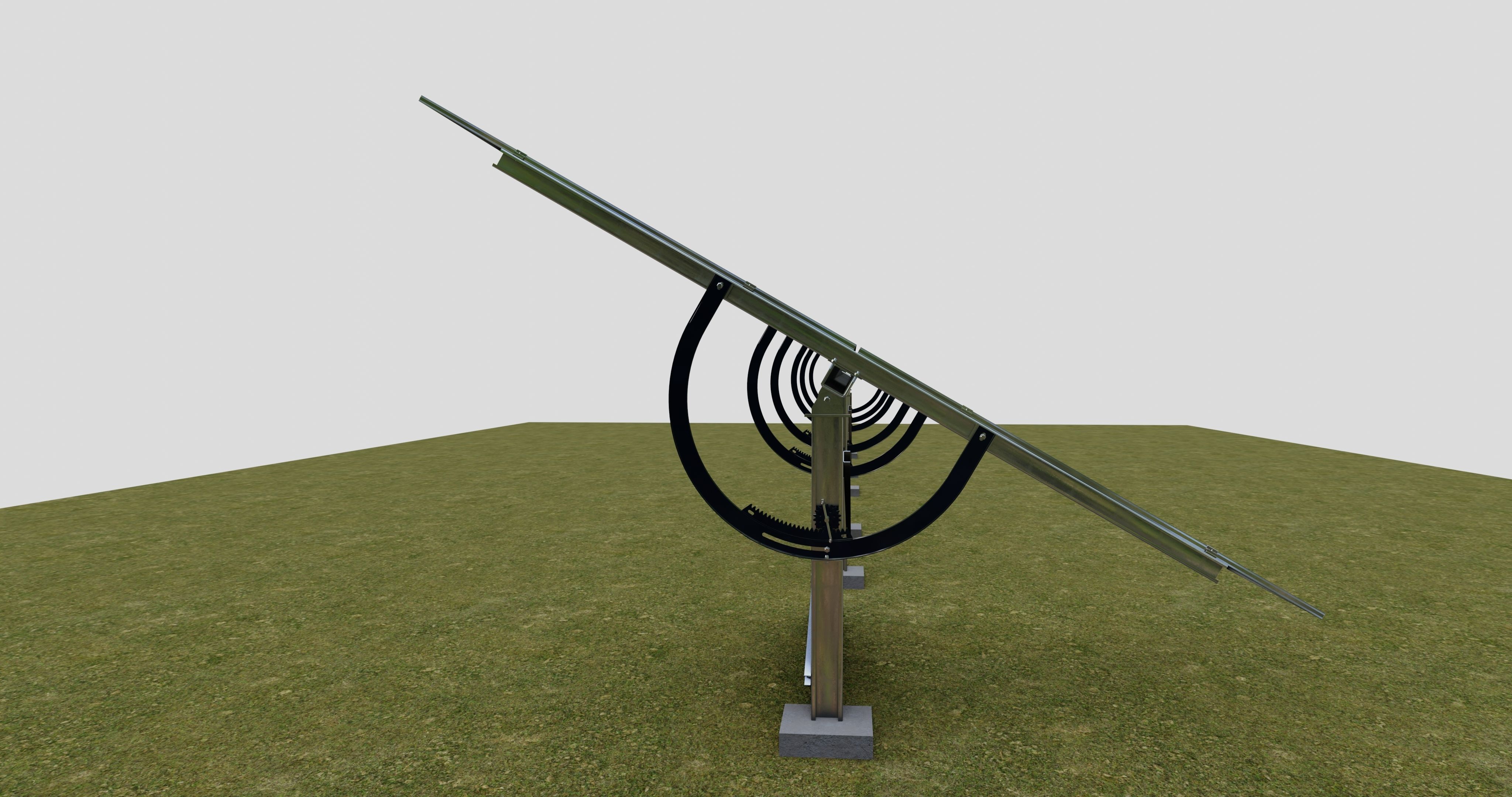 Manual Tracker Solar Energy Structure Type-2 3D model_4
