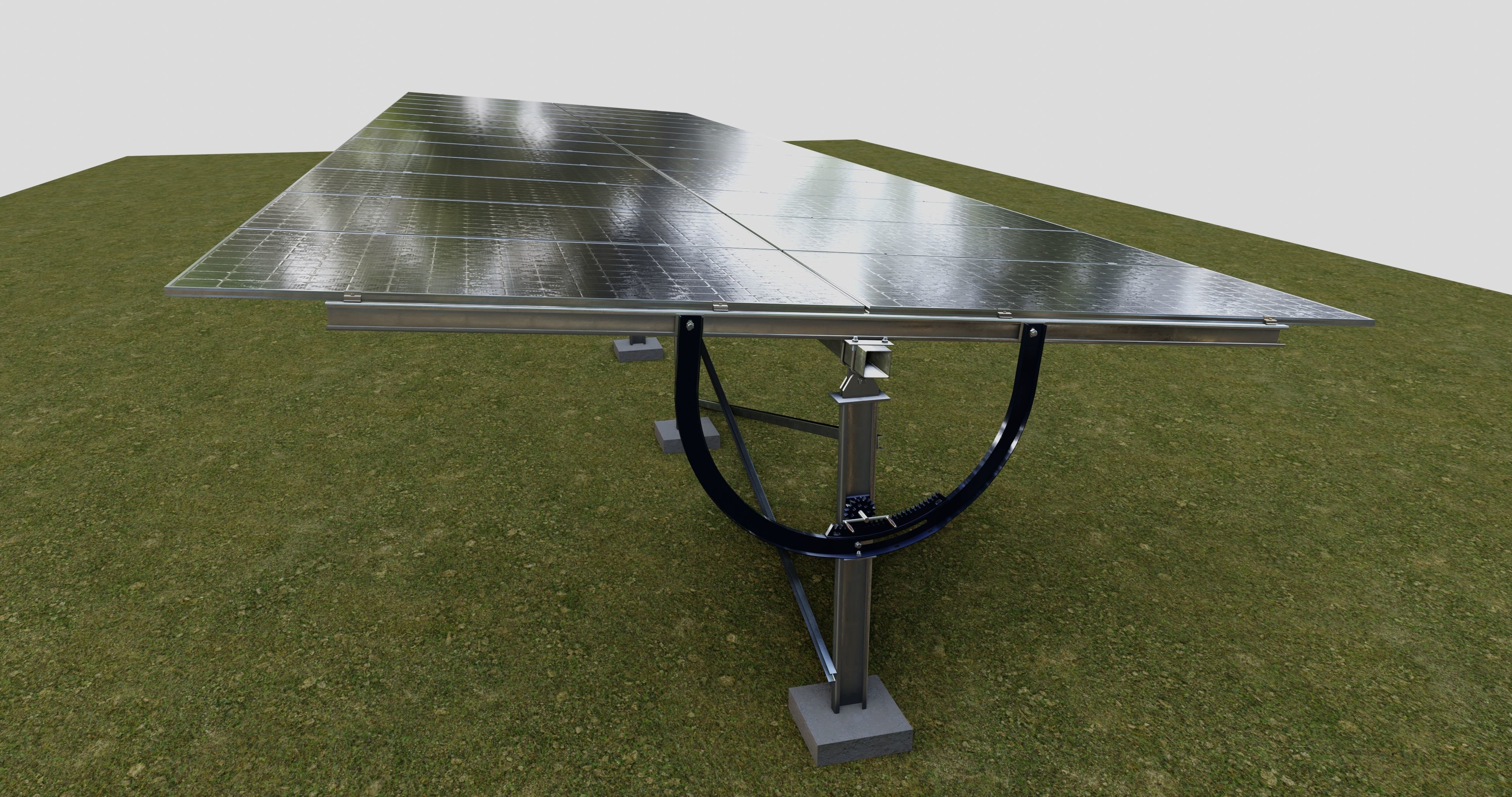 Manual Tracker Solar Energy Structure Type-2 3D model_2