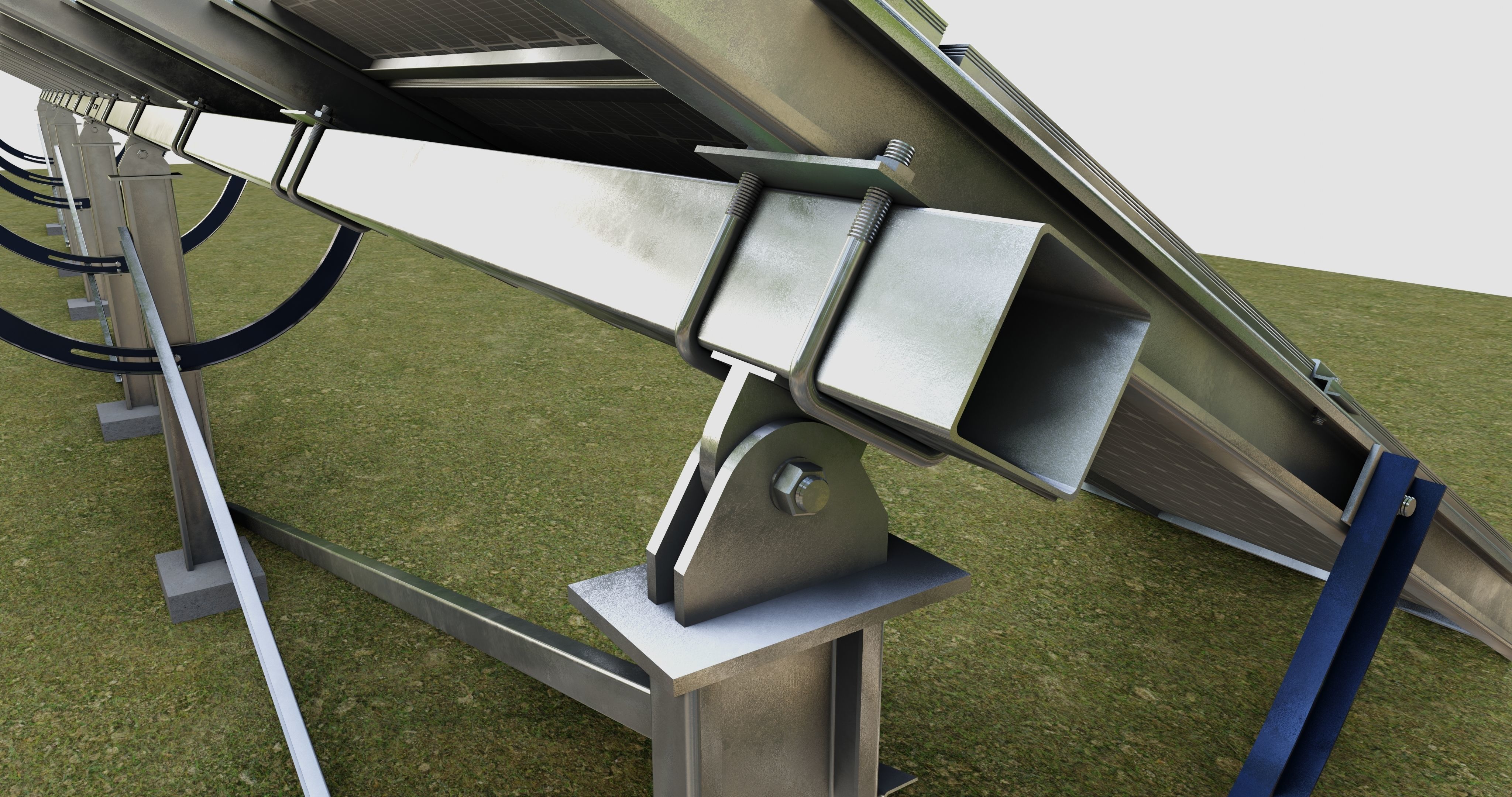 Manual Tracker Solar Energy Structure Type-2 3D model_6