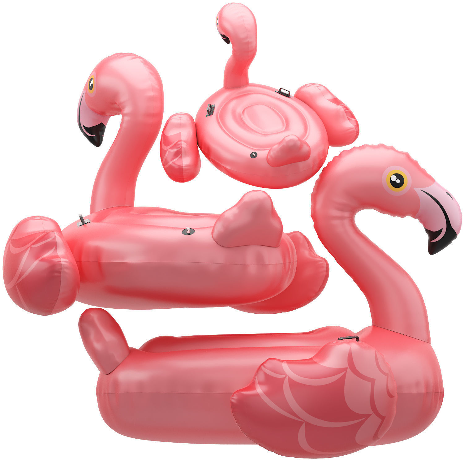 pink Intex mega flamingo Inflatable Island  3D model_3