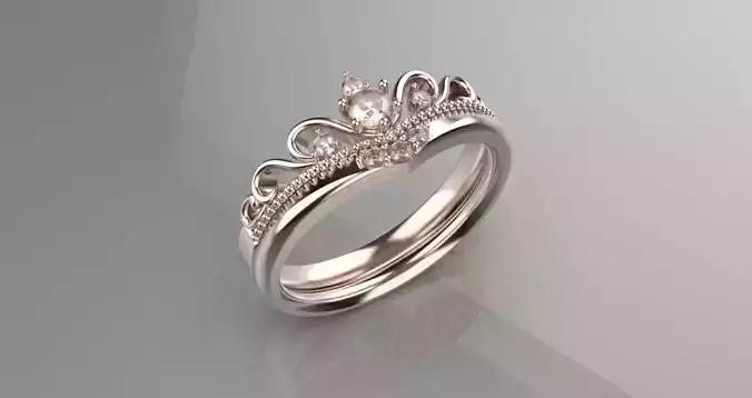 jewelry crown ring 3d model