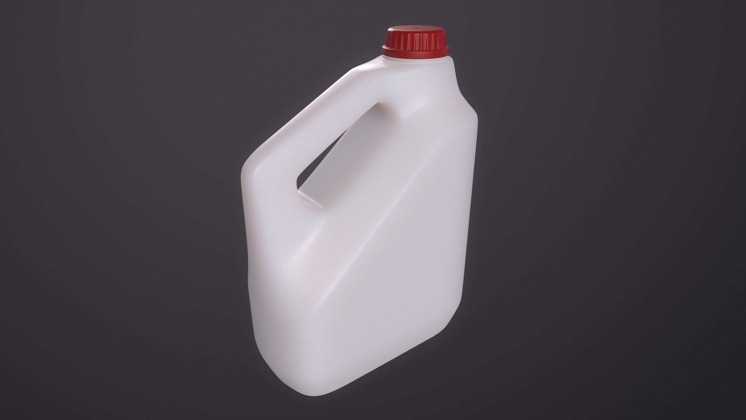 Plastic Canister Low-poly 3D model_1