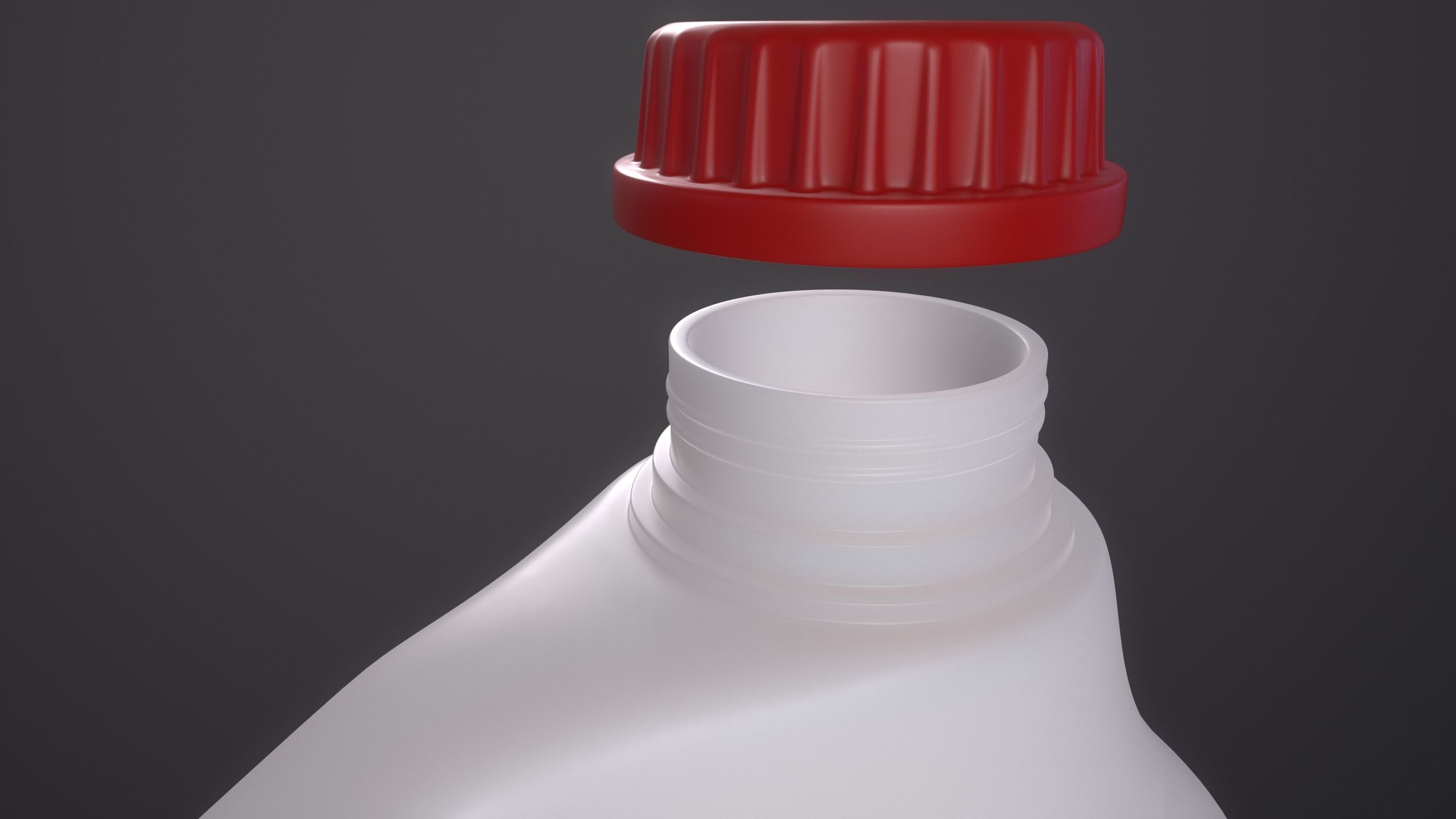 Plastic Canister Low-poly 3D model_3