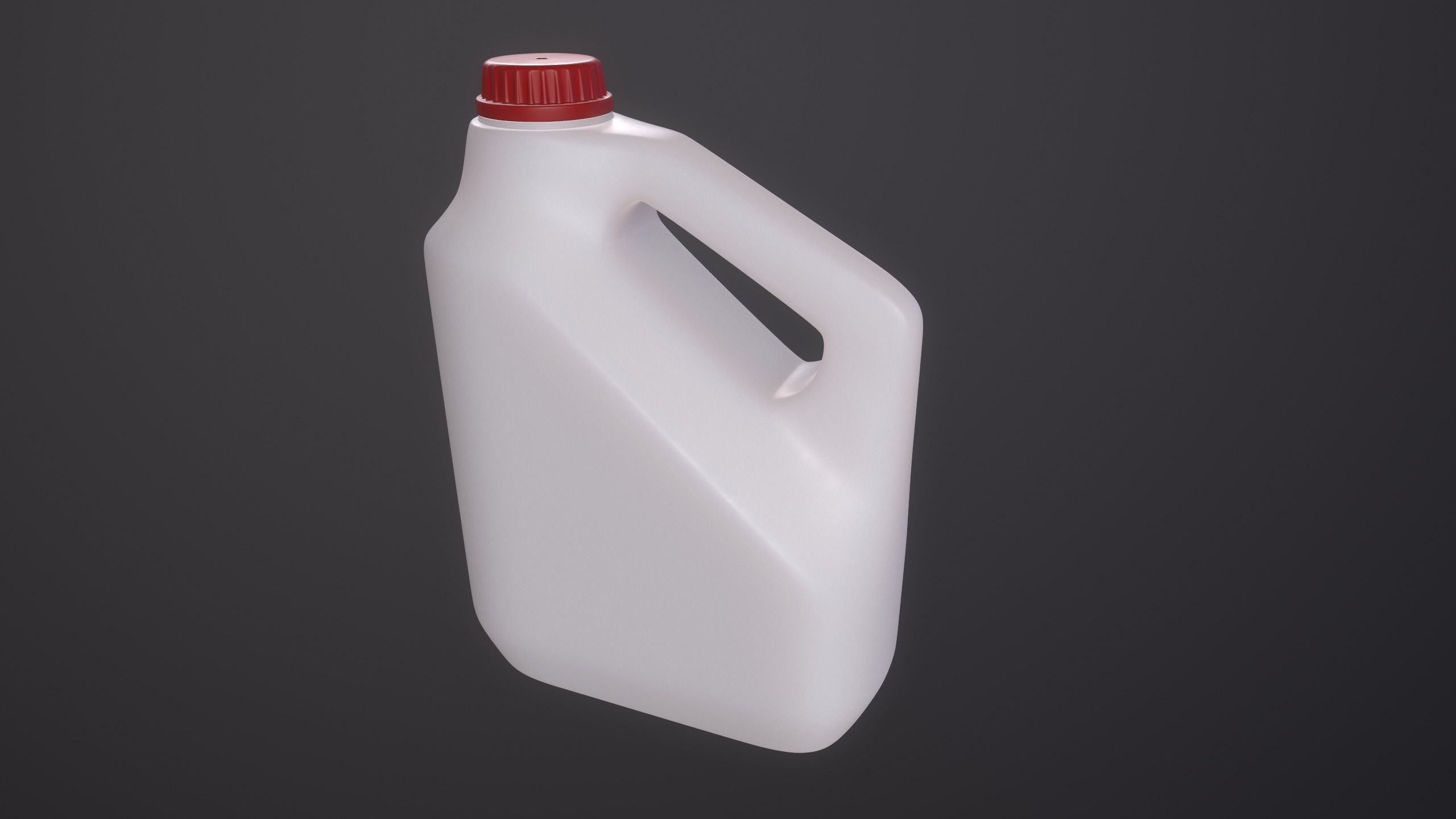 Plastic Canister Low-poly 3D model_5
