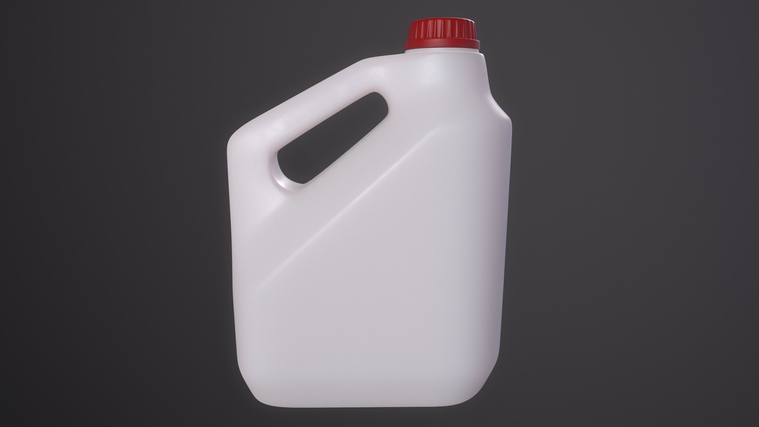 Plastic Canister Low-poly 3D model_4