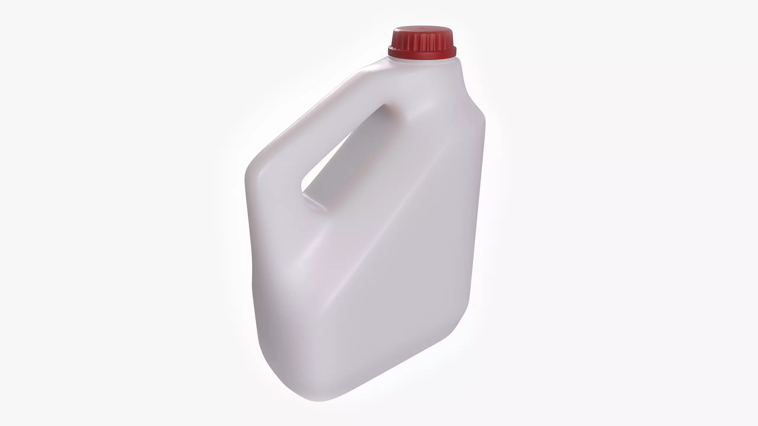 Plastic Canister Low-poly 3D model_0