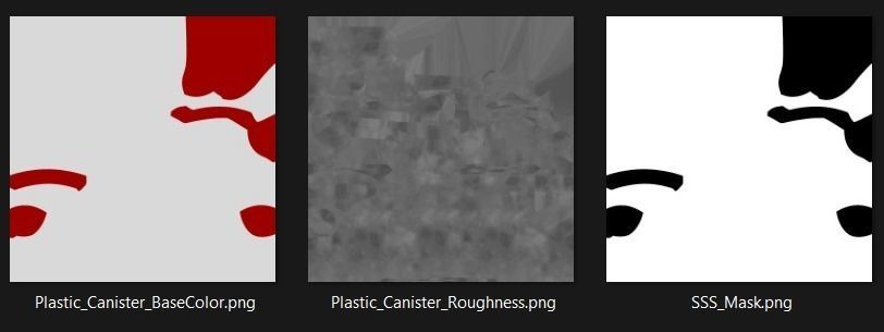 Plastic Canister Low-poly 3D model_12