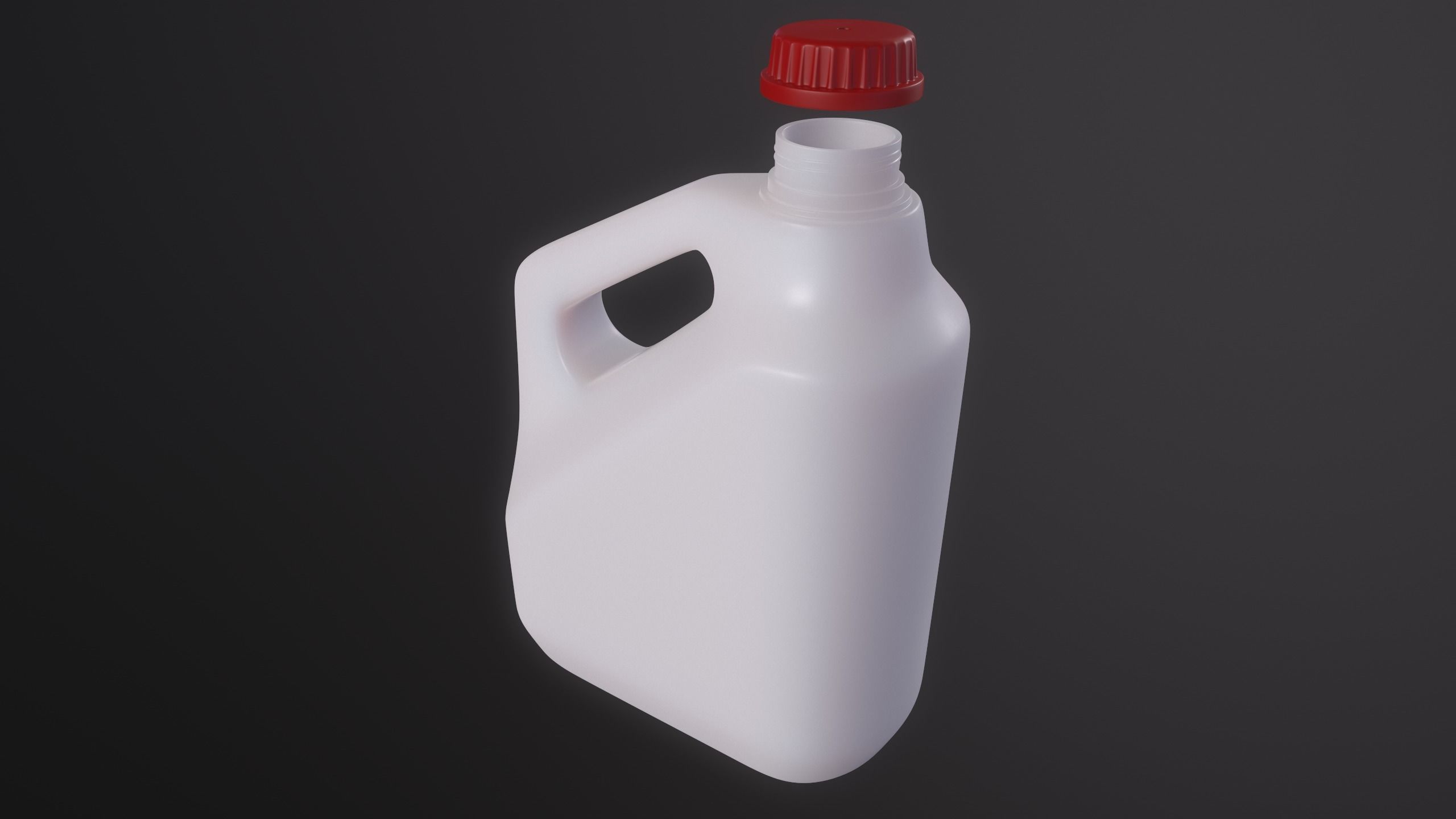 Plastic Canister Low-poly 3D model_6