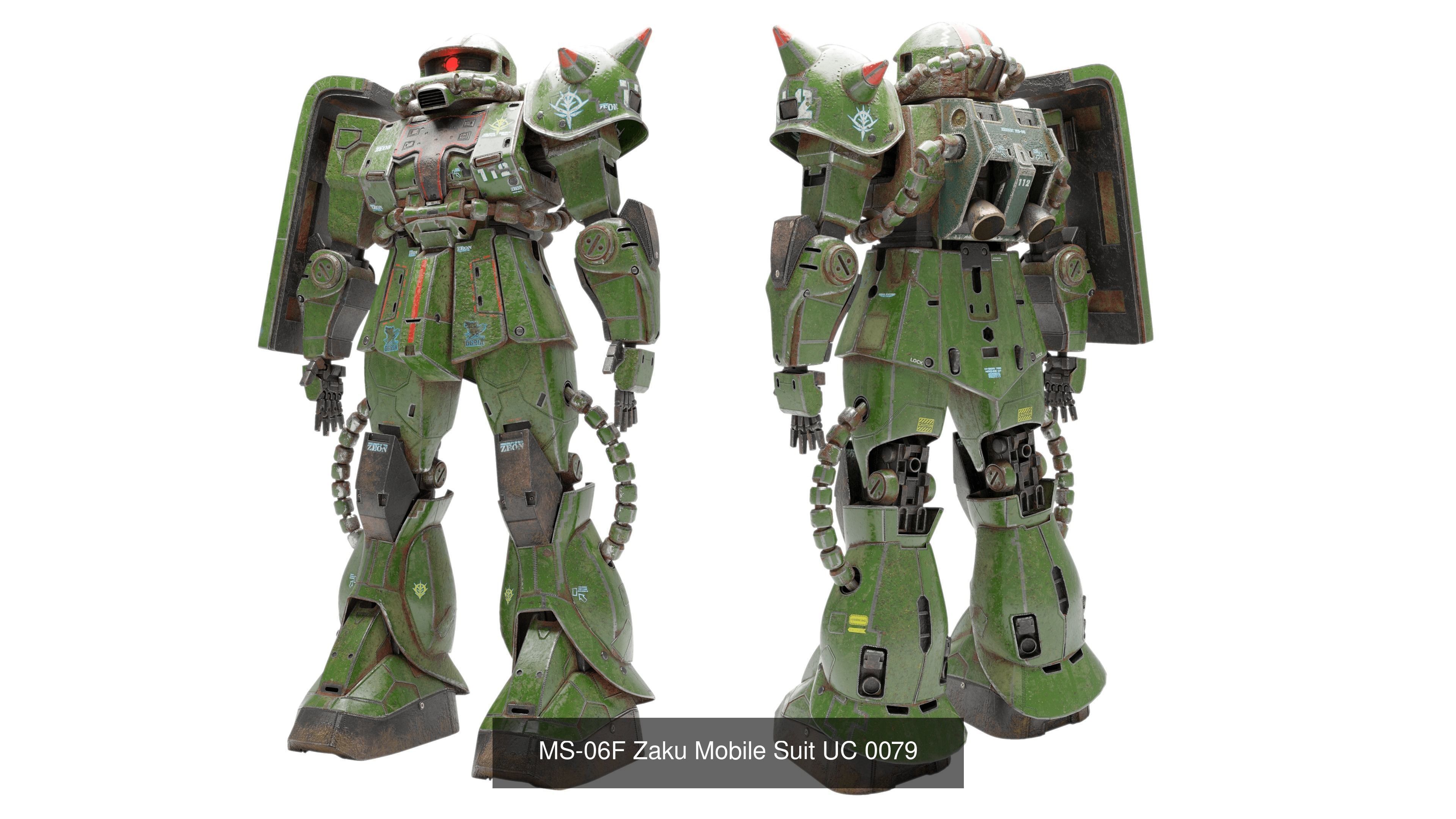 Zeon Mobile Suits 3D Model Collection_2