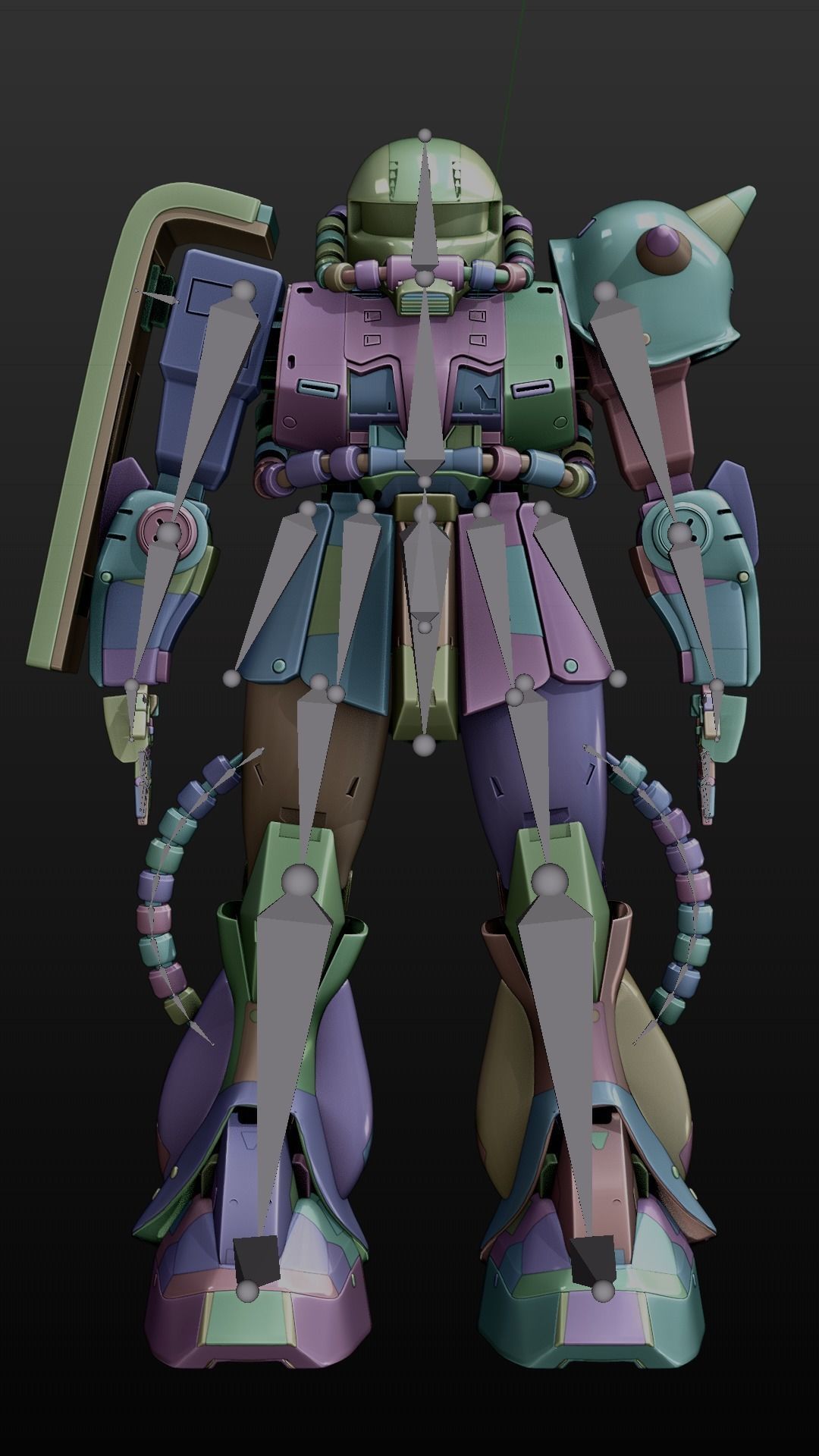 Zeon Mobile Suits 3D Model Collection_4