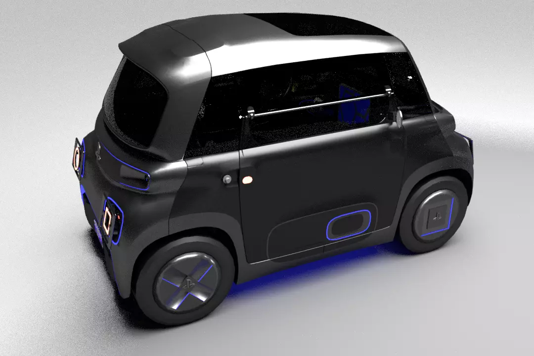 Playstation Car 3D model_0