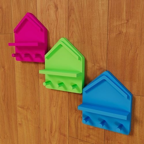 HOME Key Holder For A Wall Free 3D print model