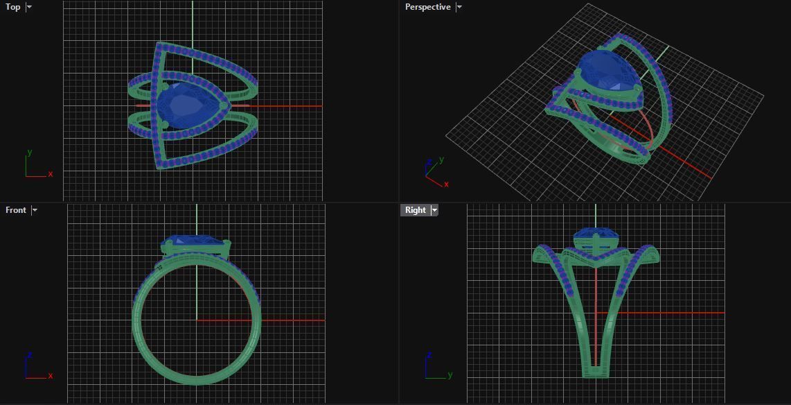 Special  Engagement Ring Free 3D print model_7