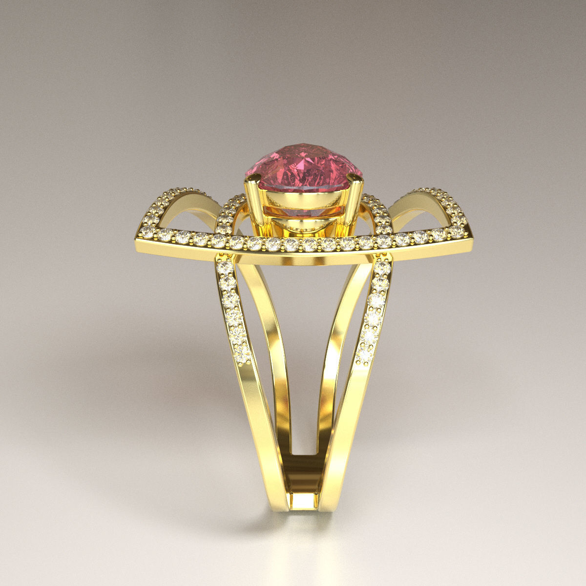 Special  Engagement Ring Free 3D print model_5