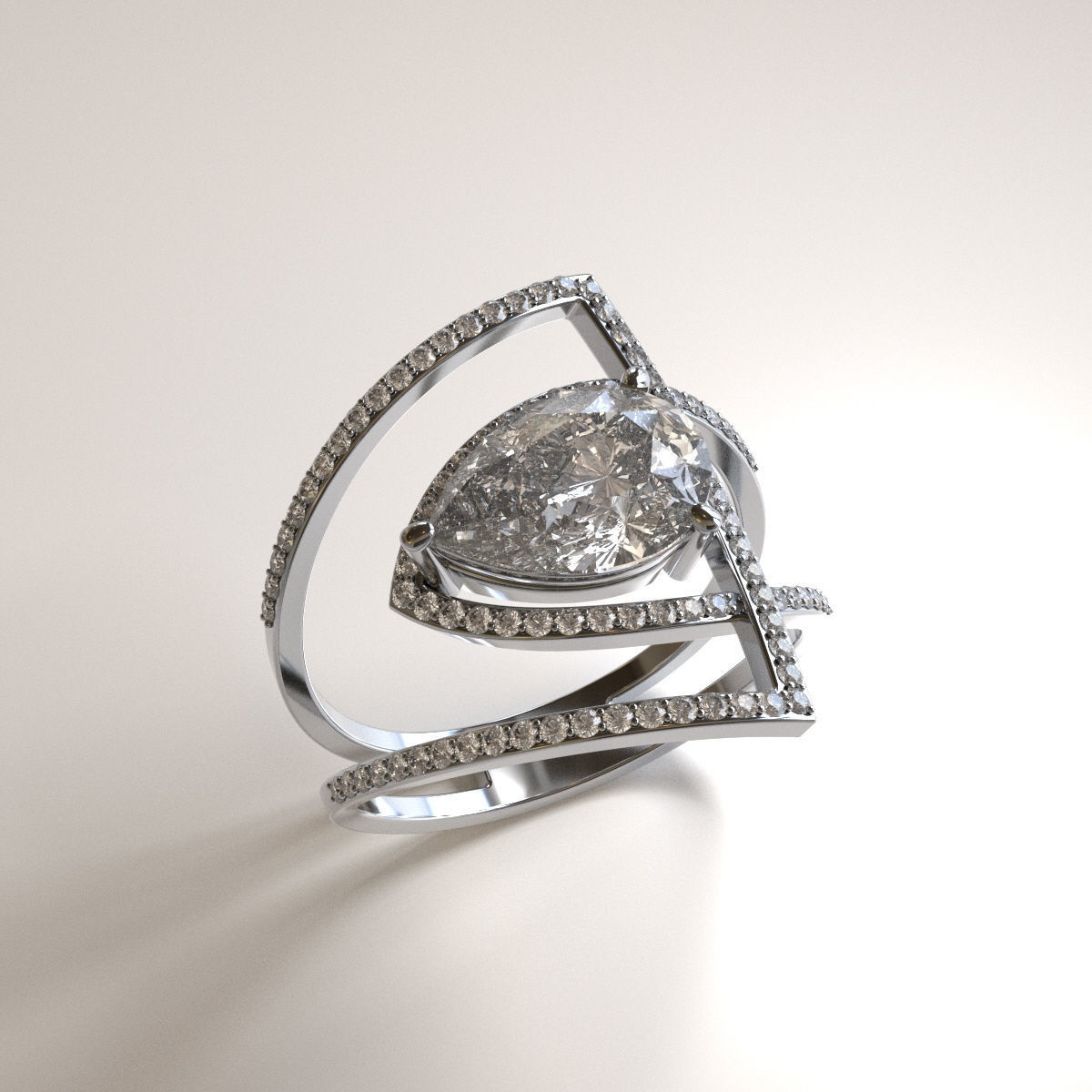 Special  Engagement Ring Free 3D print model_3